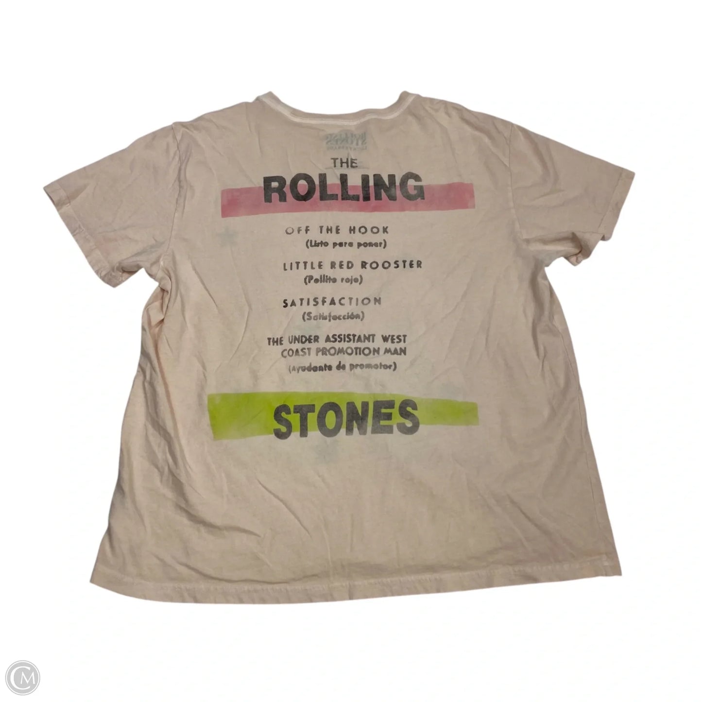 Top Short Sleeve By Lucky Brand In Pink, Size: L