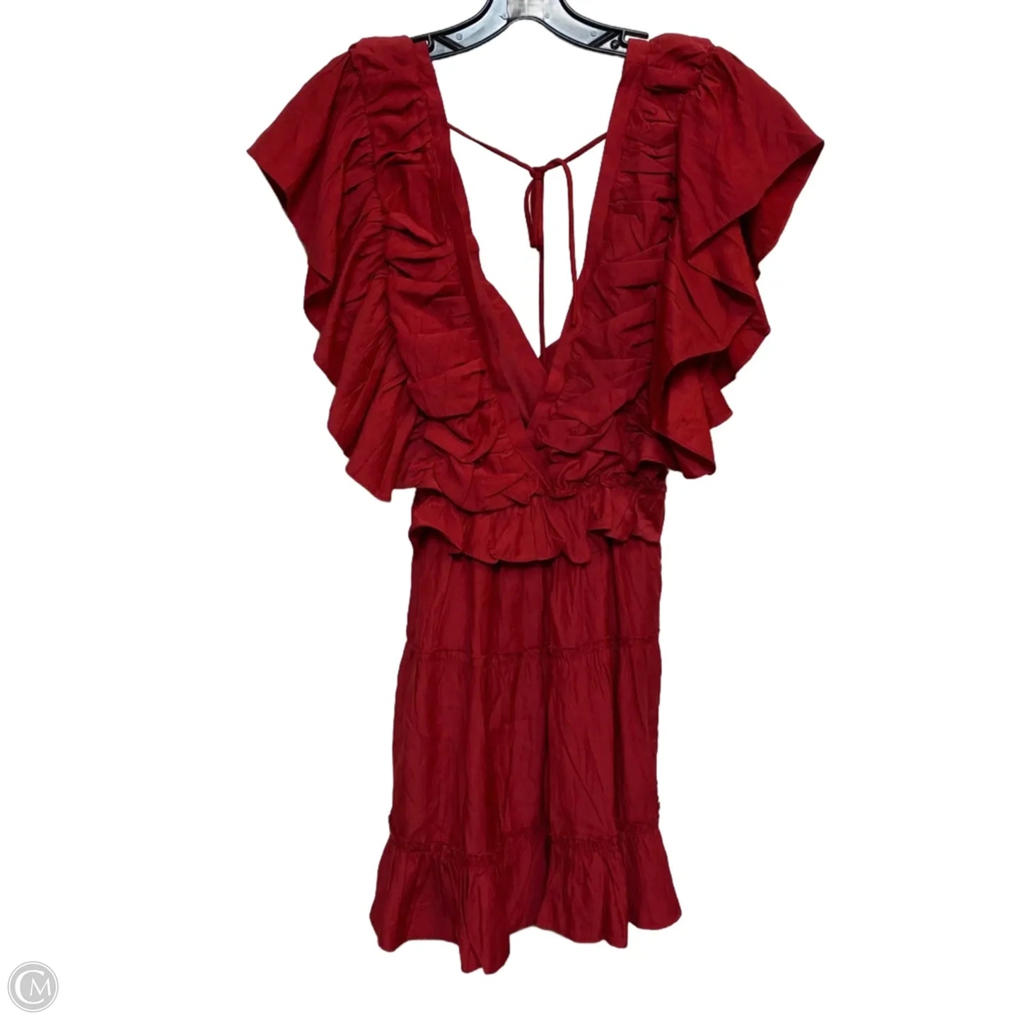 Dress Casual Short By Impressions In Red, Size: S