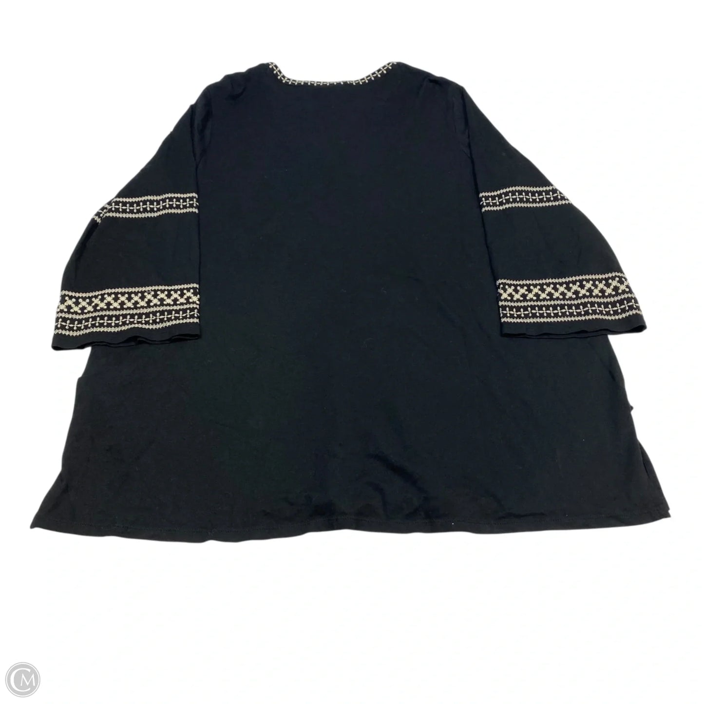 Top Long Sleeve By J. Jill In Black, Size: Xl