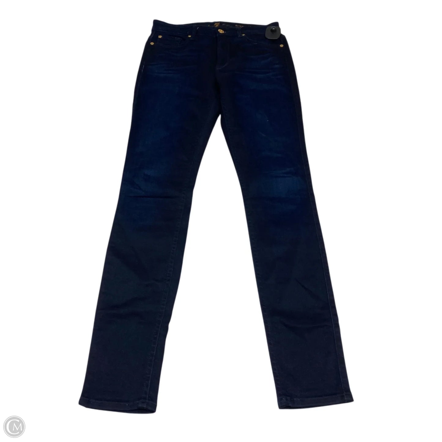 Jeans Designer By 7 For All Mankind In Blue Denim, Size: 4