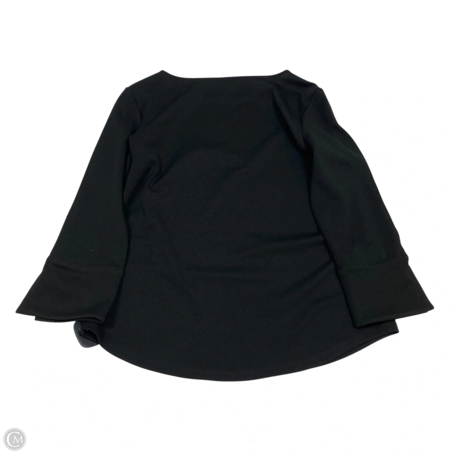Top 3/4 Sleeve By Ann Taylor In Black, Size: S