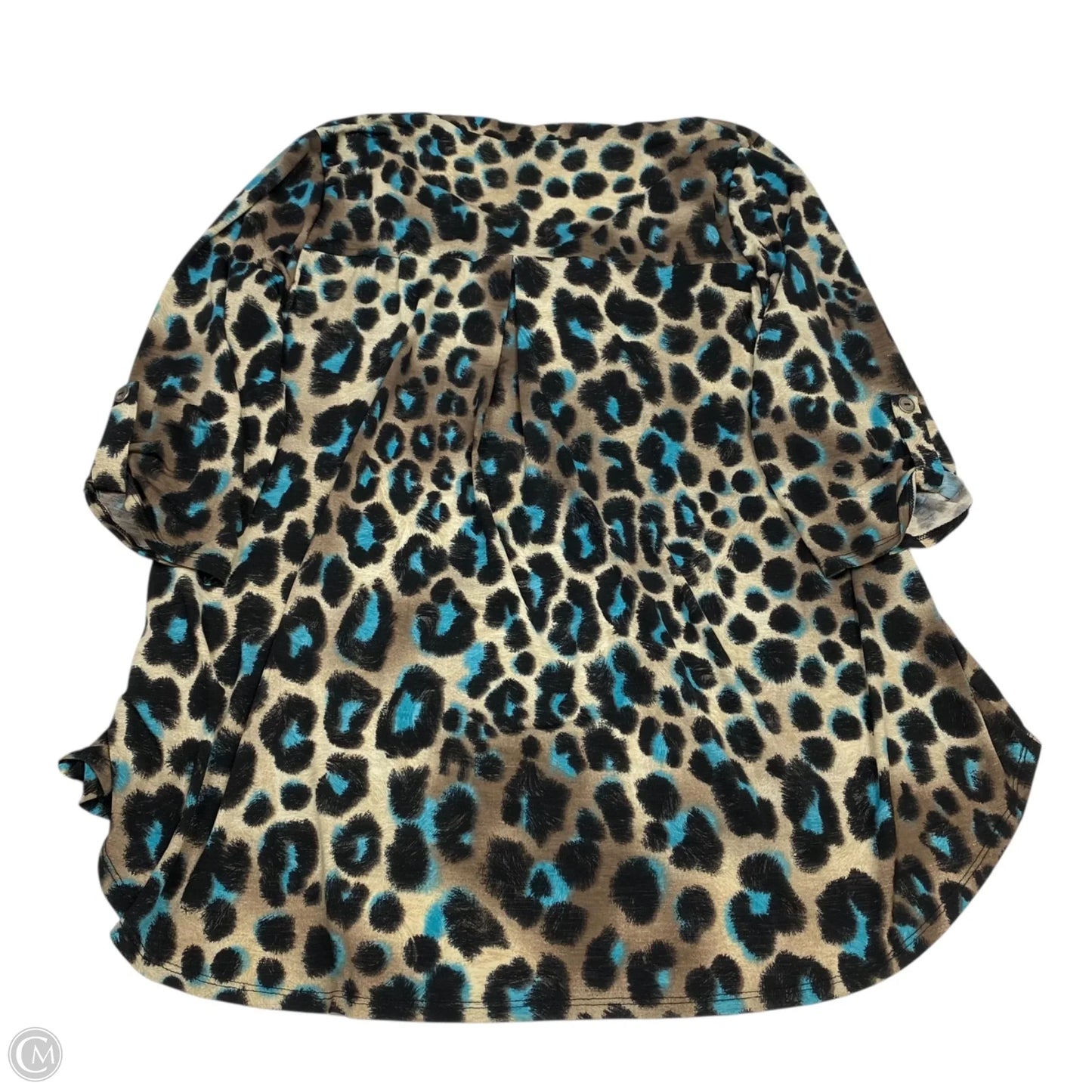 Top 3/4 Sleeve By Honeyme In Animal Print, Size: Xl
