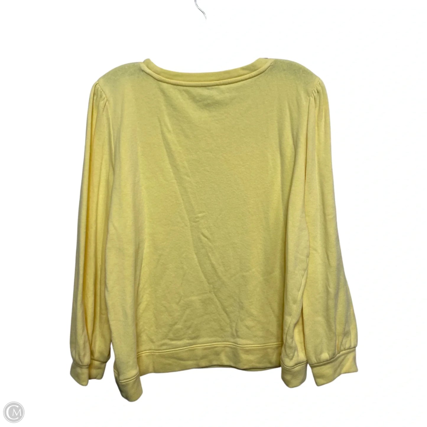 Top Long Sleeve By Talbots In Yellow, Size: Xlp