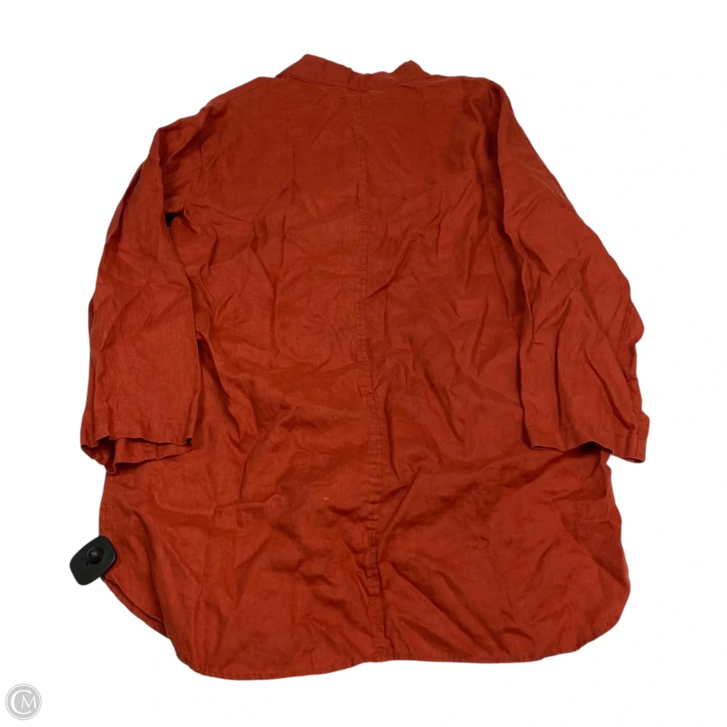 Tunic Long Sleeve By Tahari In Orange, Size: Xl