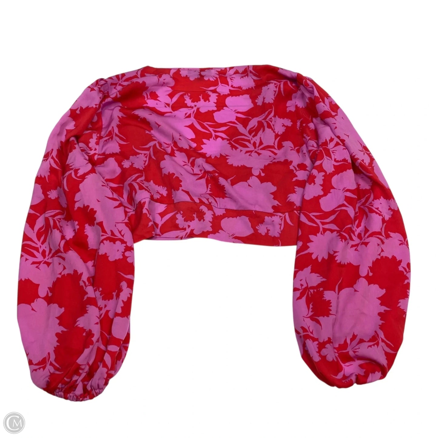 Top Long Sleeve By Thirty Thirty In Pink & Red, Size: 2x
