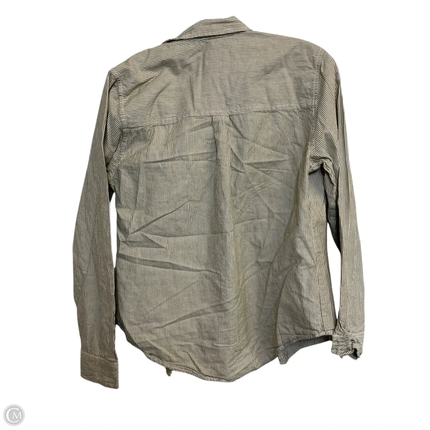 Top Long Sleeve By Universal Thread In Tan & White, Size: S