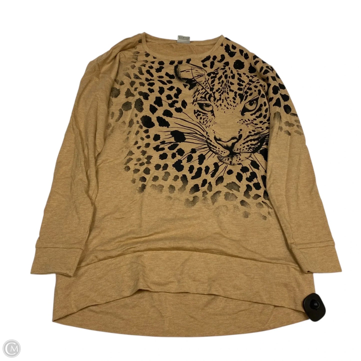 Top Long Sleeve By Chicos In Brown, Size: S