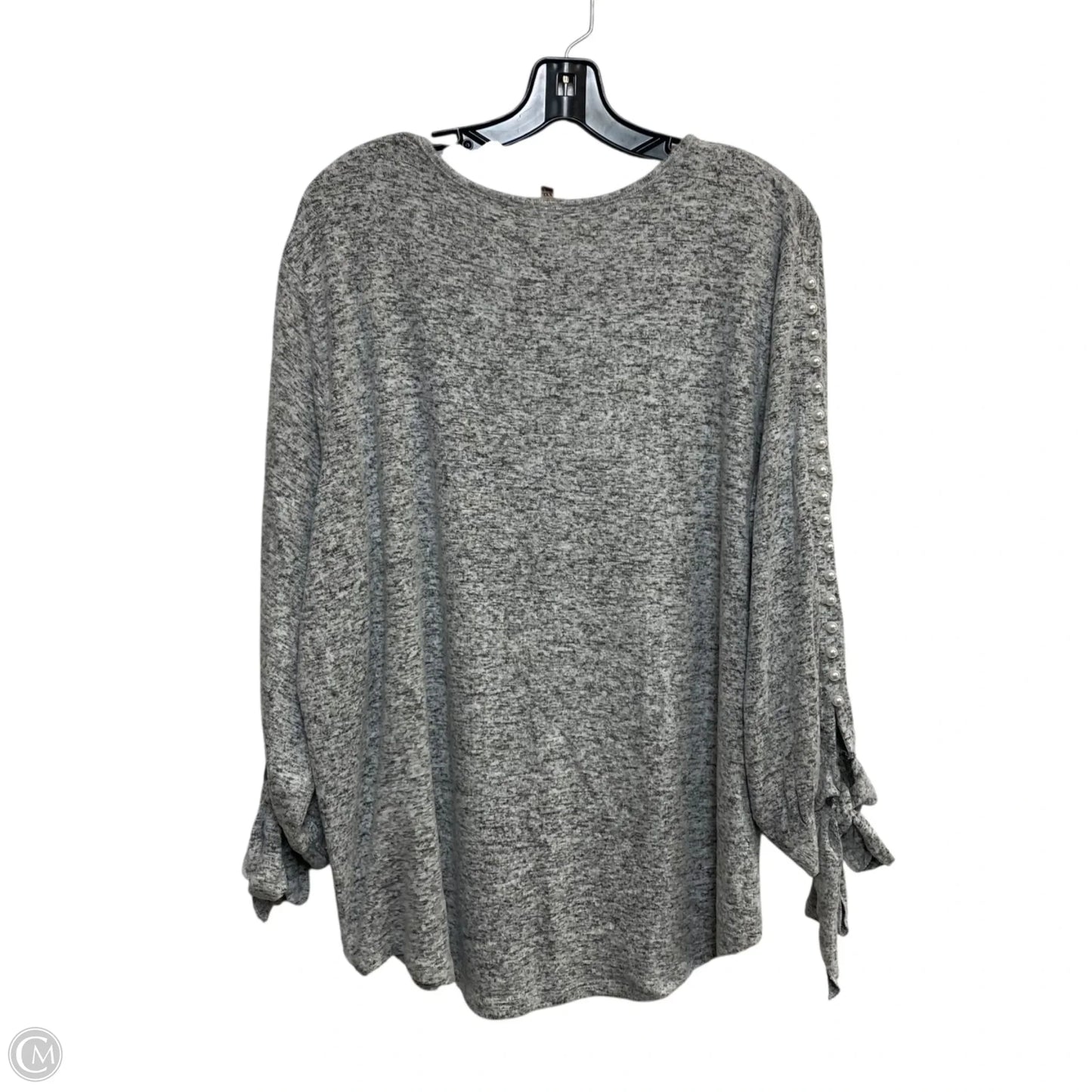 Top 3/4 Sleeve By My Danielle In Grey, Size: Xxl