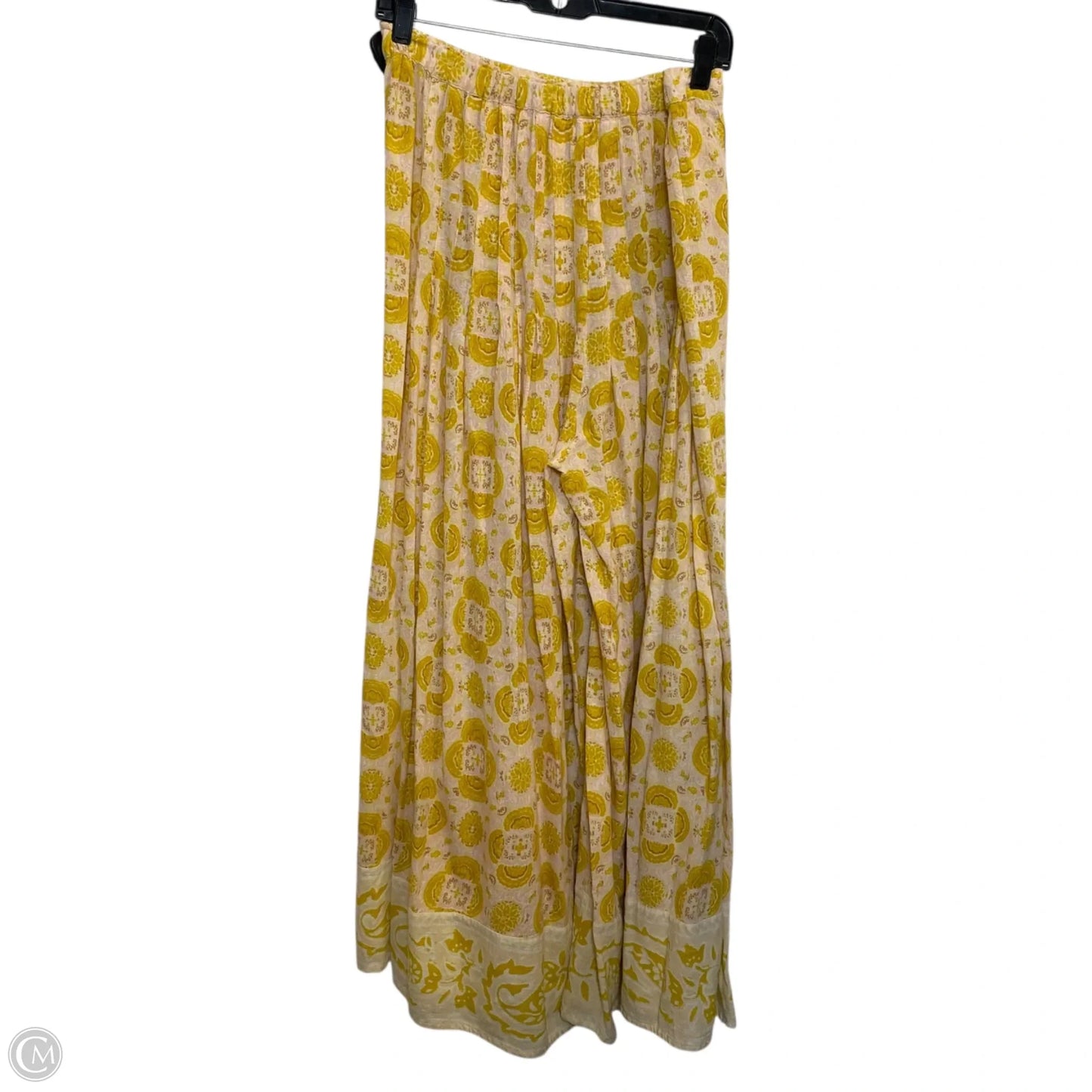 Pants Wide Leg By Free People In Pink & Yellow, Size: L