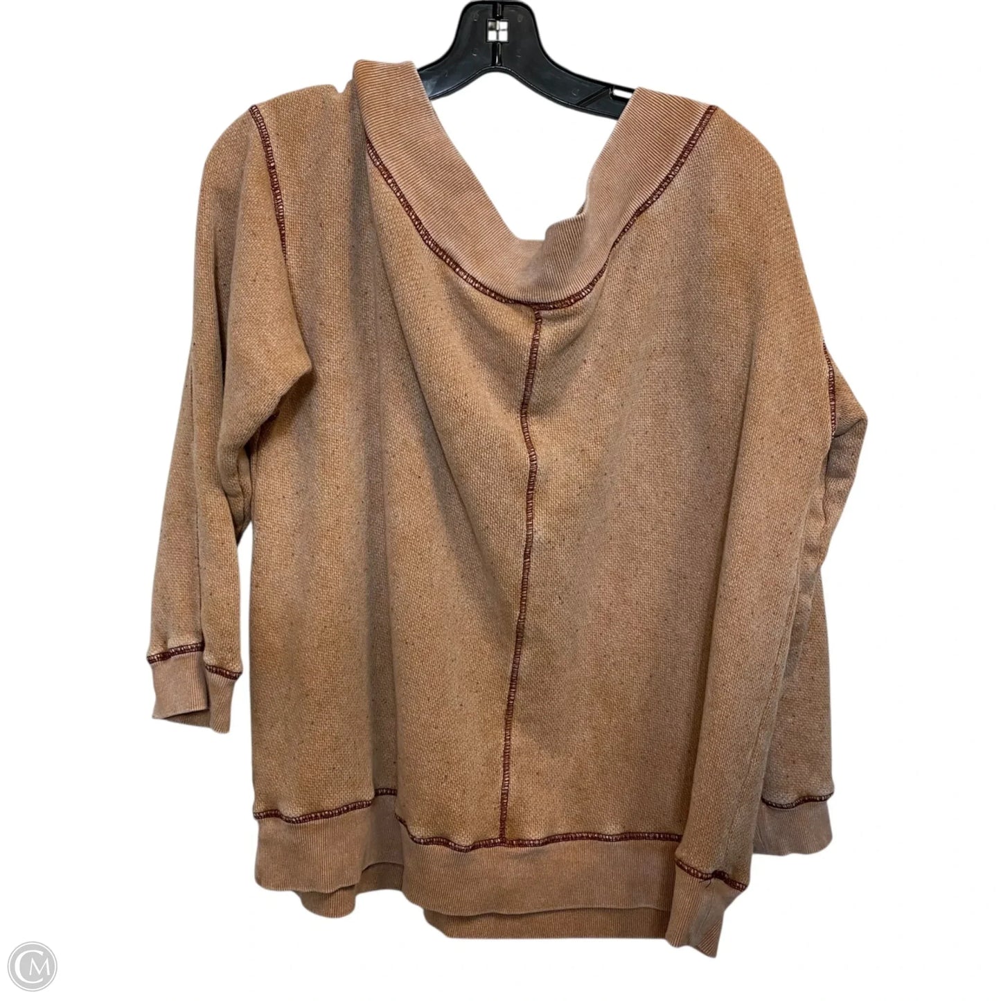 Top Long Sleeve By Pilcro In Orange, Size: M