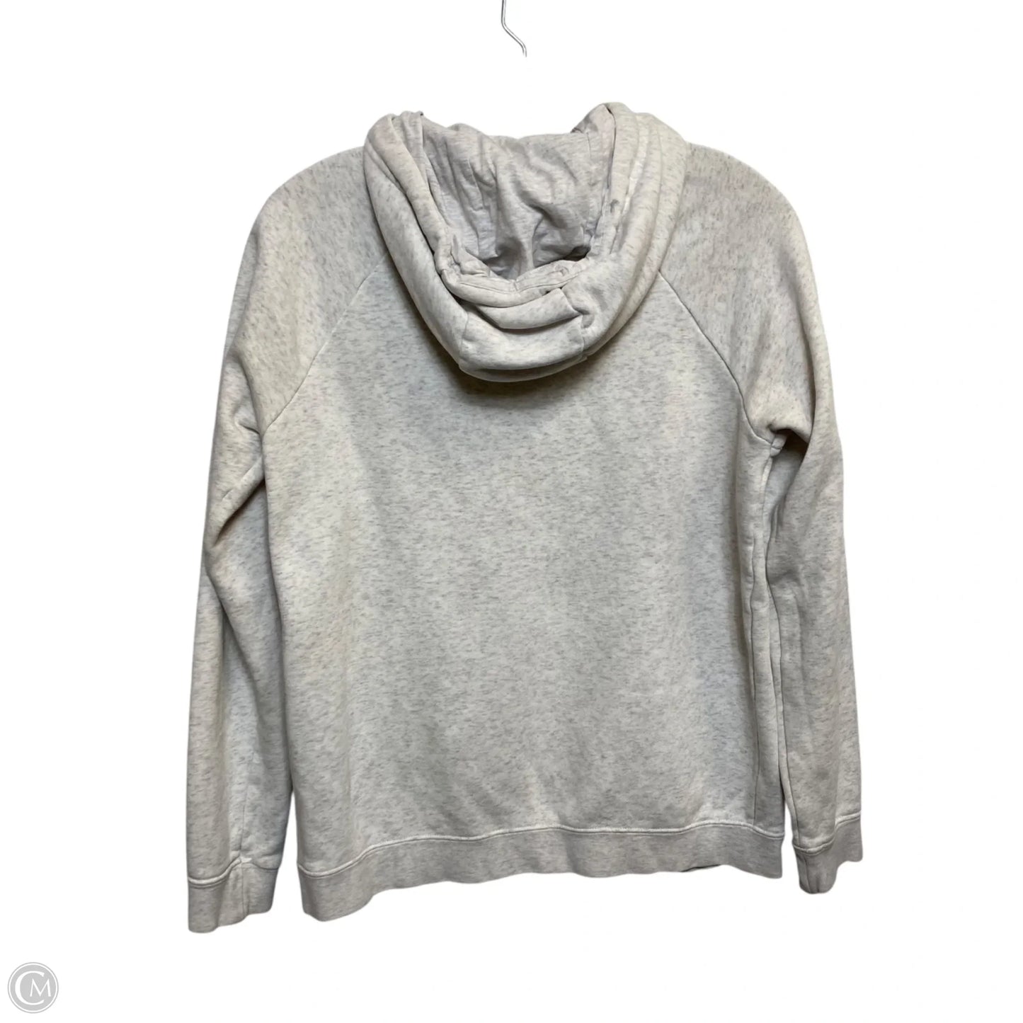 Athletic Sweatshirt Hoodie By Nike In Grey, Size: S