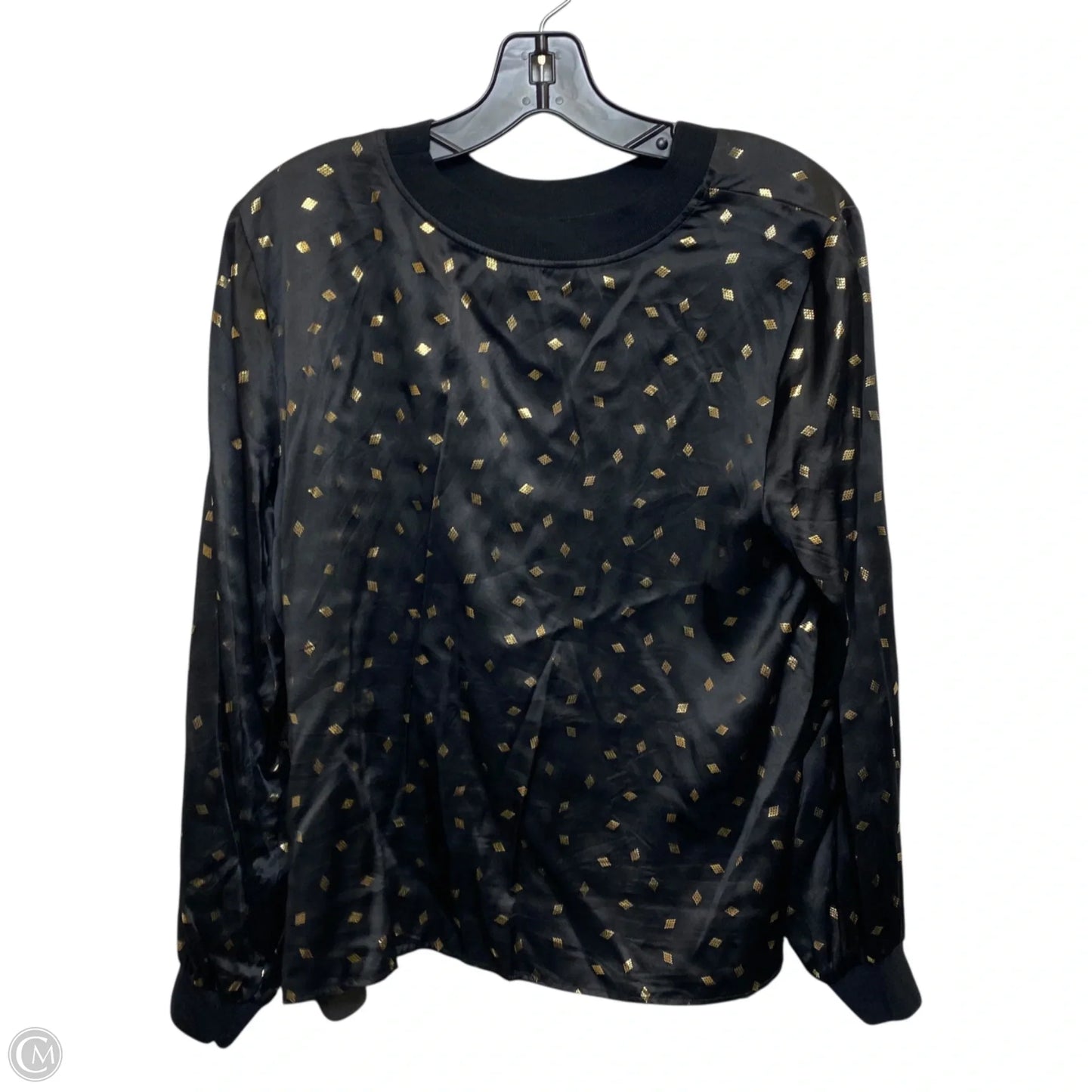Top Long Sleeve By Garnet Hill In Black, Size: M