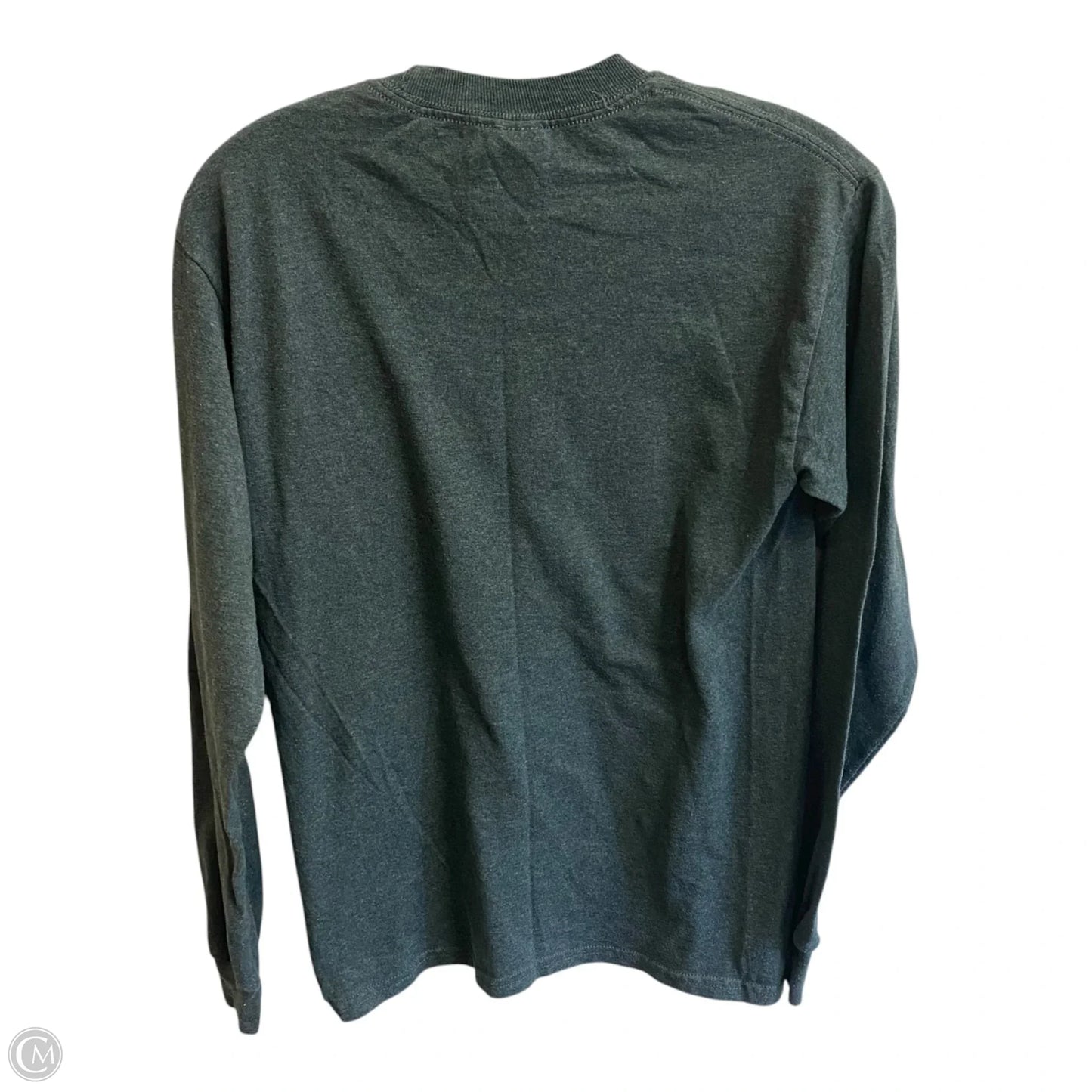Top Long Sleeve By Gildan In Grey, Size: S