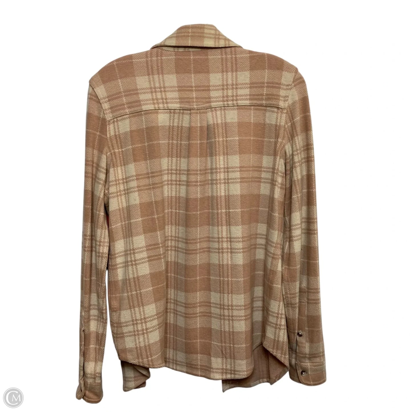 Top Long Sleeve By Workshop In Pink & Tan, Size: S