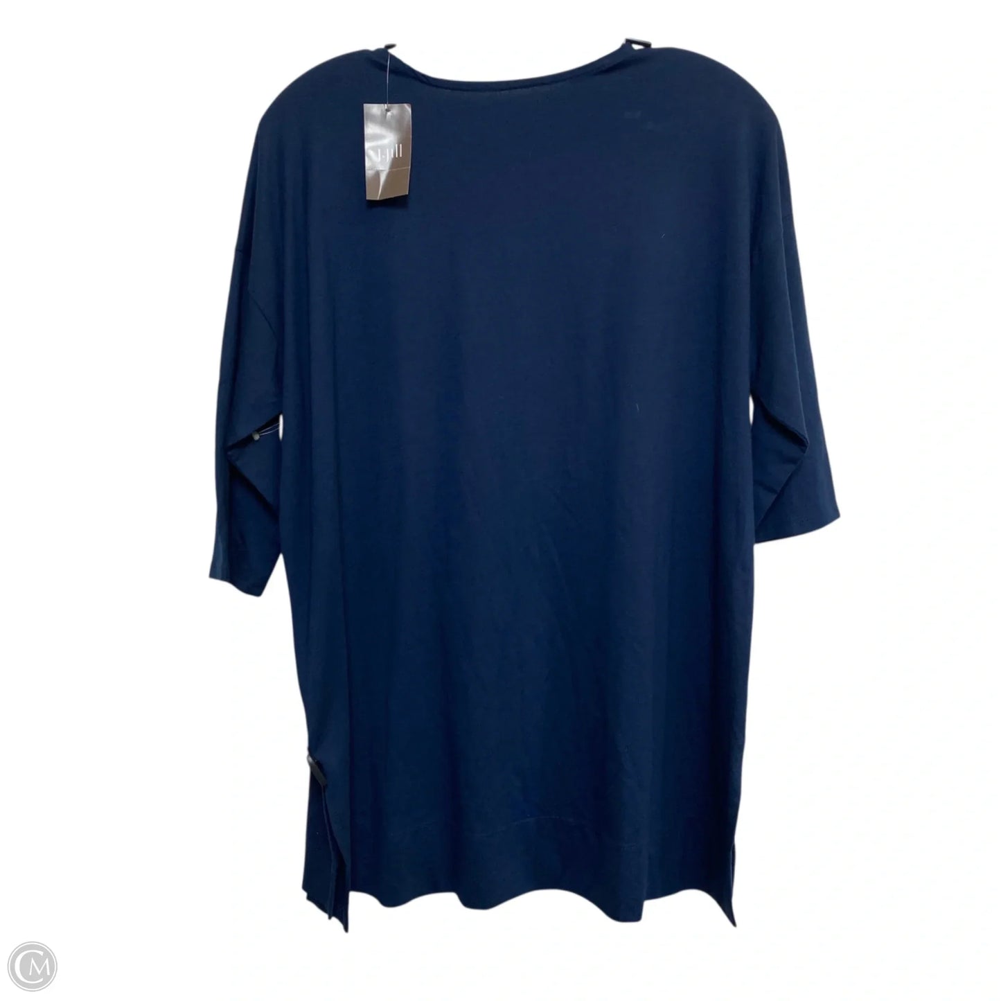 Top 3/4 Sleeve Basic By J. Jill In Navy, Size: Mp