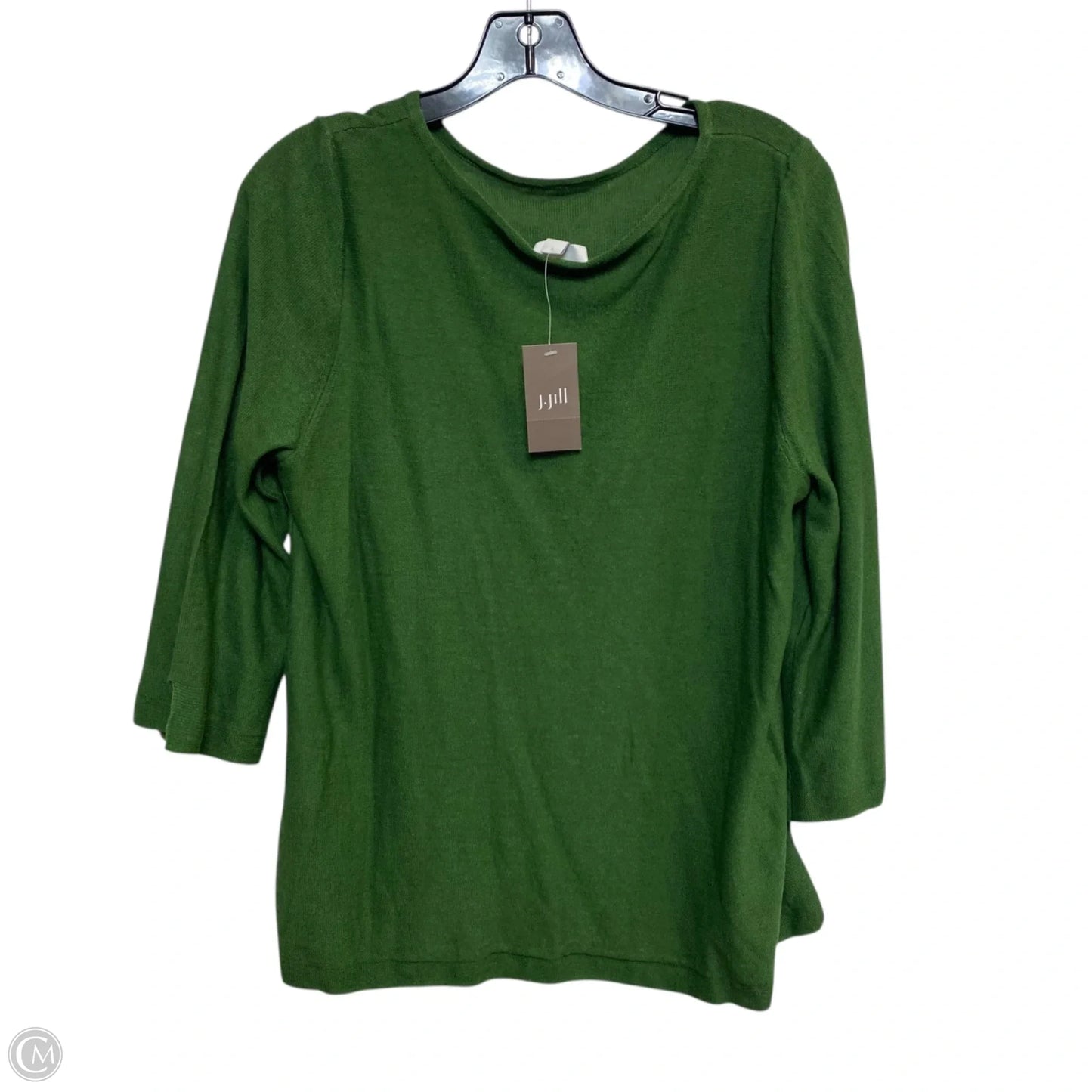 Top 3/4 Sleeve By J. Jill In Green, Size: Mp