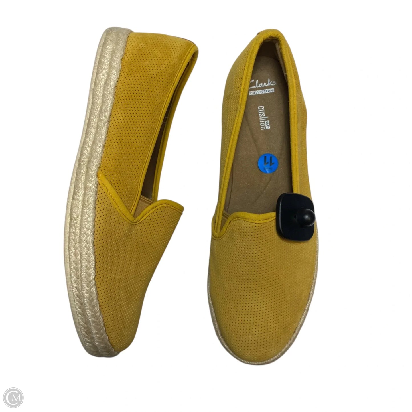 Shoes Flats By Clarks In Yellow, Size: 11