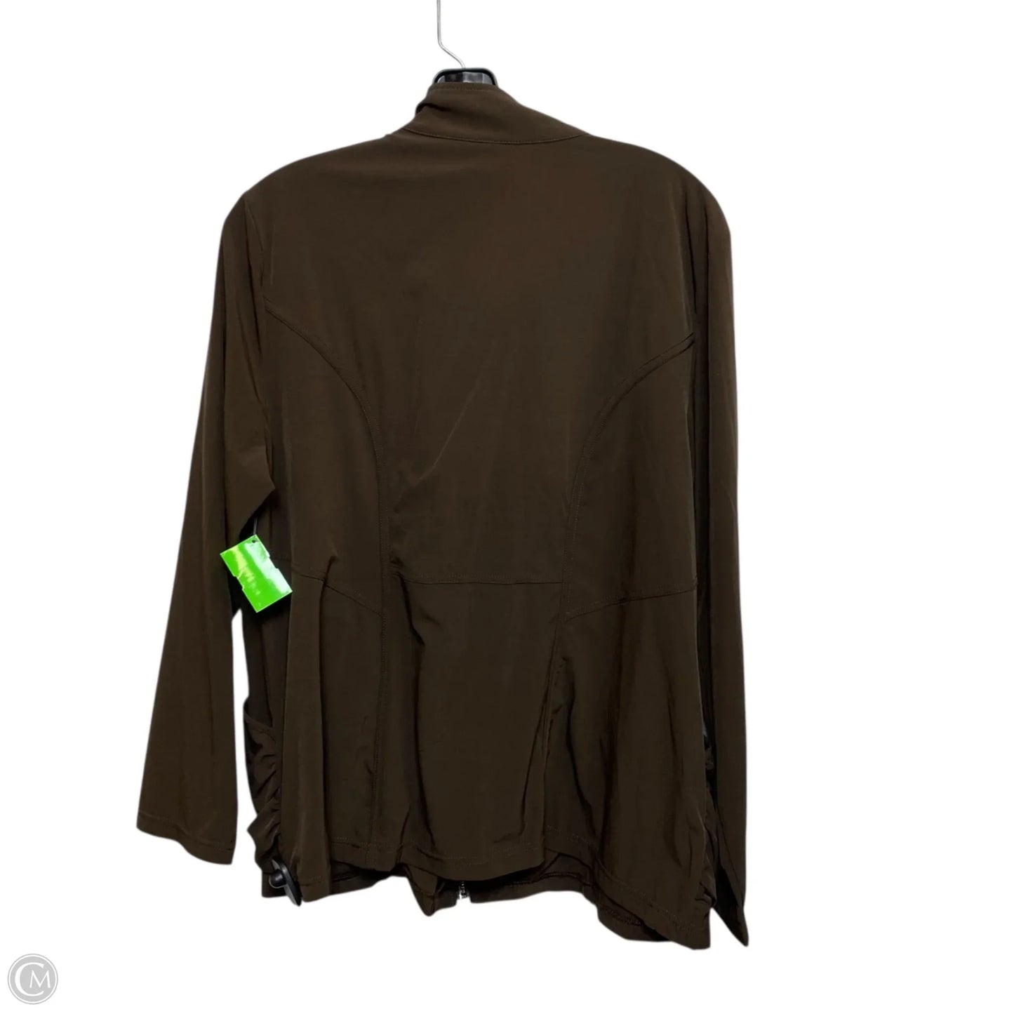 Athletic Jacket By Zenergy By Chicos In Brown, Size: Xl