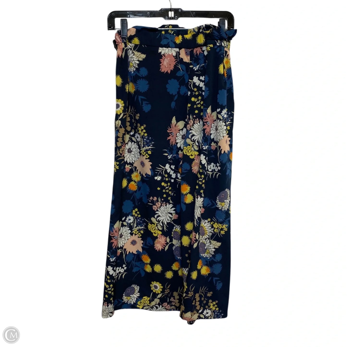 Pants Cropped By Zara In Navy, Size: L