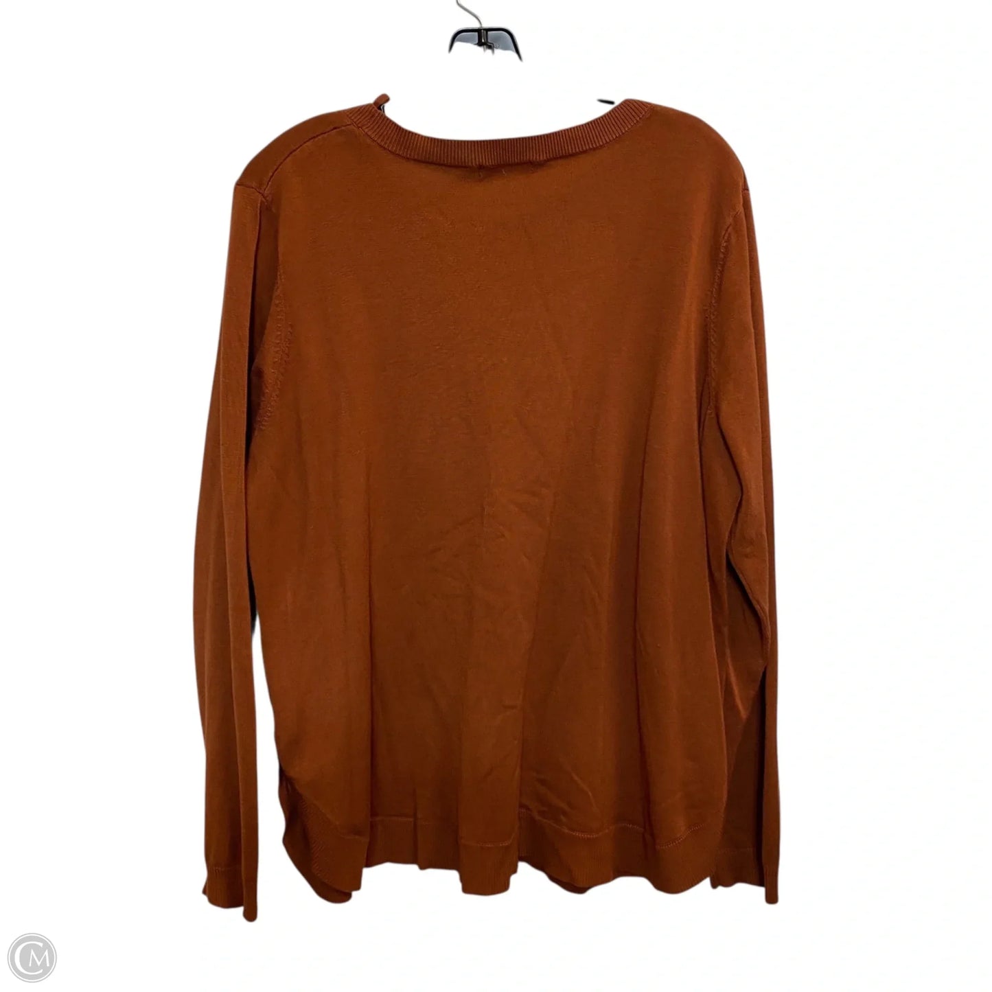 Top Long Sleeve By Lety Me In Brown, Size: 2x