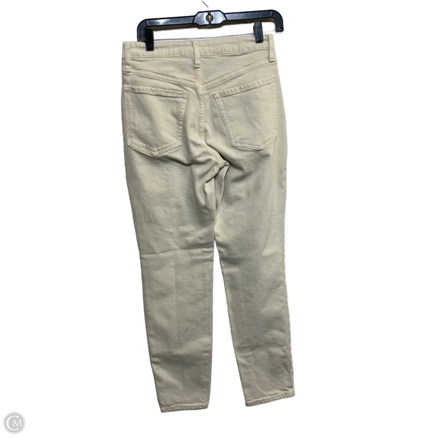 Jeans Straight By Old Navy In Cream Denim, Size: 4
