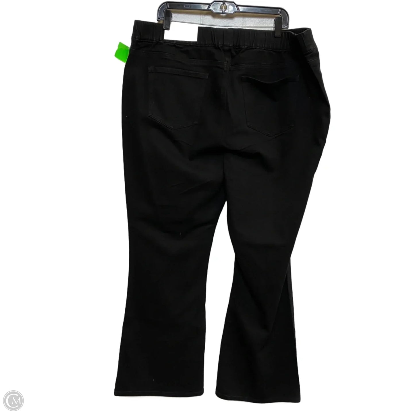 Jeans Boot Cut By Cato In Black Denim, Size: 22