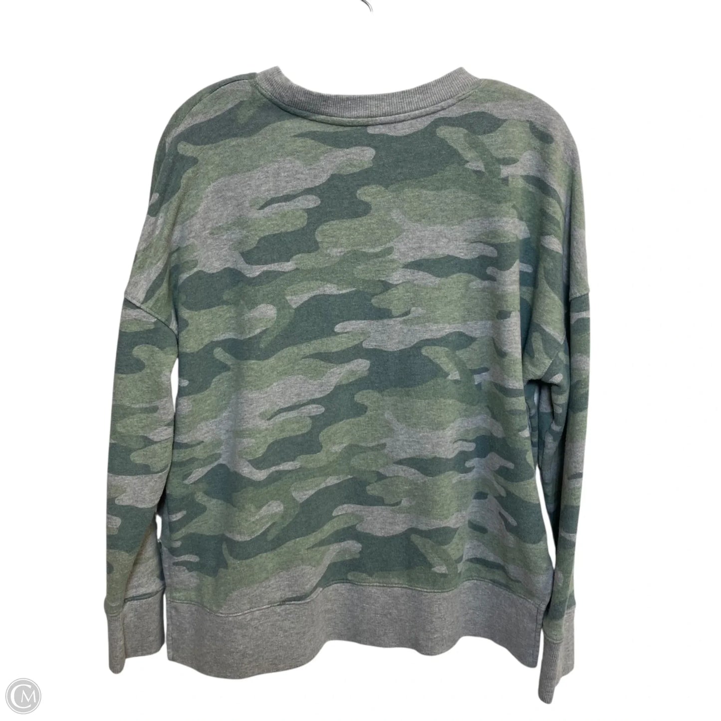Sweatshirt Crewneck By Time And Tru In Camouflage Print, Size: L