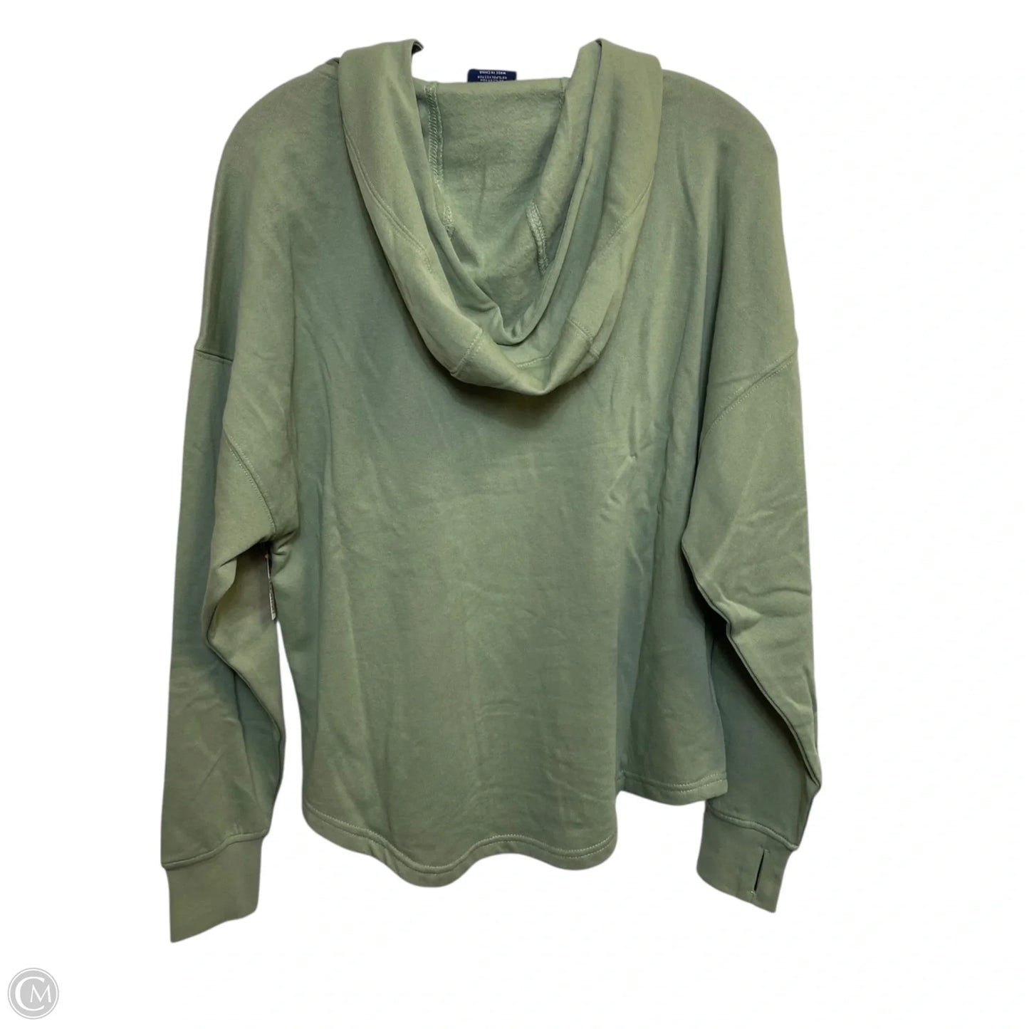 Sweatshirt Hoodie By Charles River Apparel In Green, Size: M