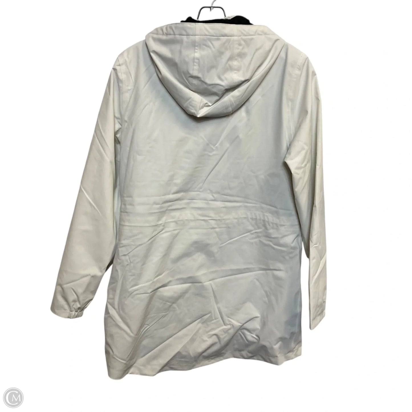 Coat Raincoat By Charles River Apparel In Cream, Size: M