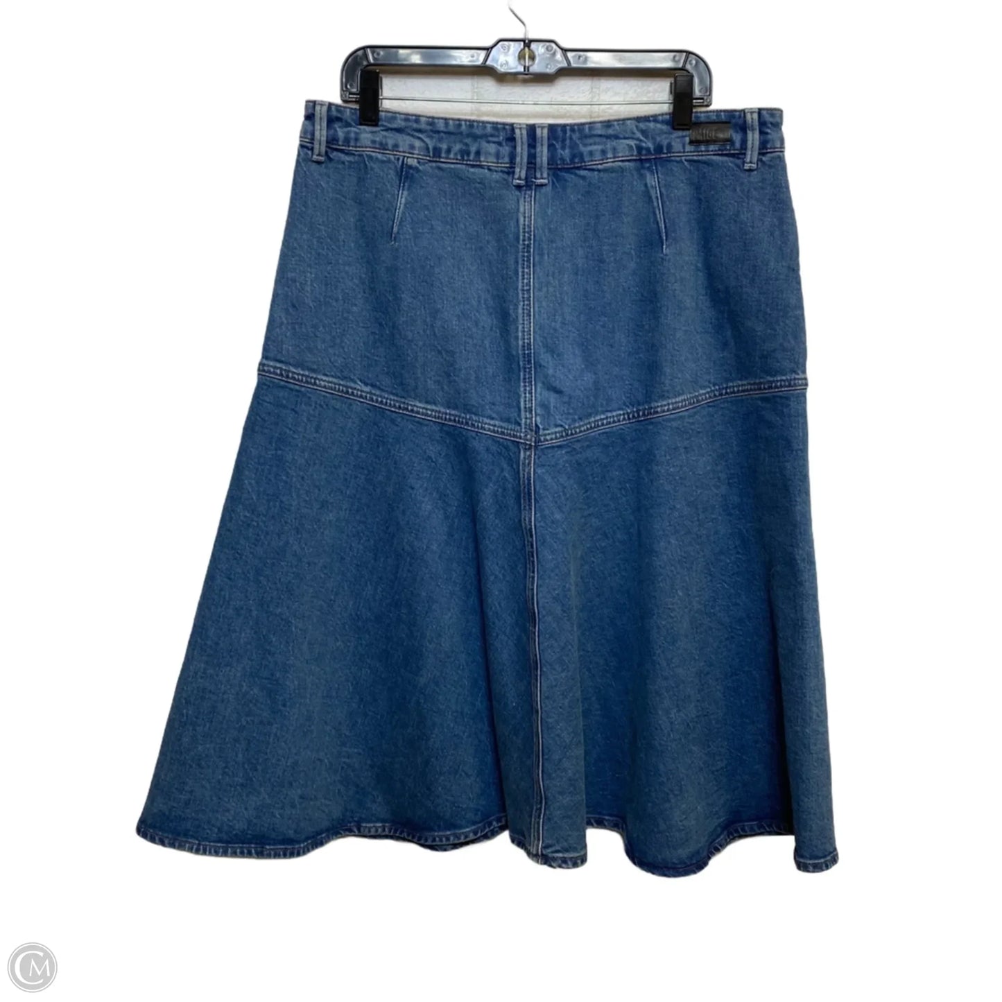 Skirt Designer By Paige In Blue Denim, Size: 18
