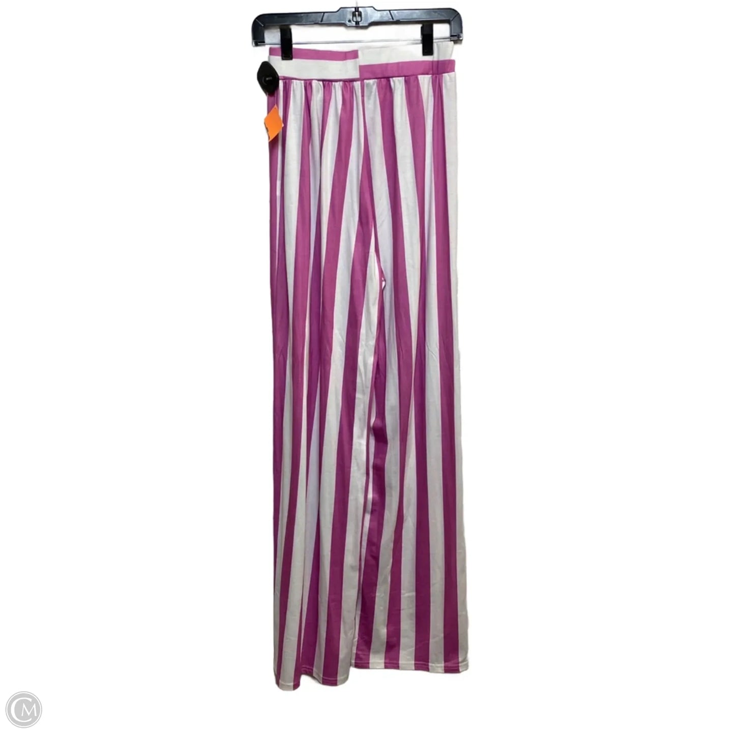Pants Wide Leg By Cmf In Purple & White, Size: S