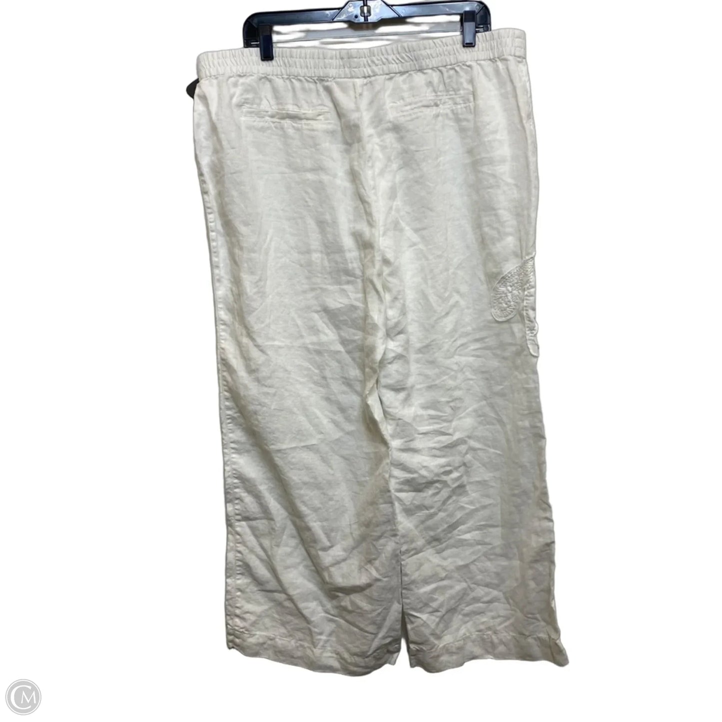 Pants Linen By Chicos In White, Size: Xlp