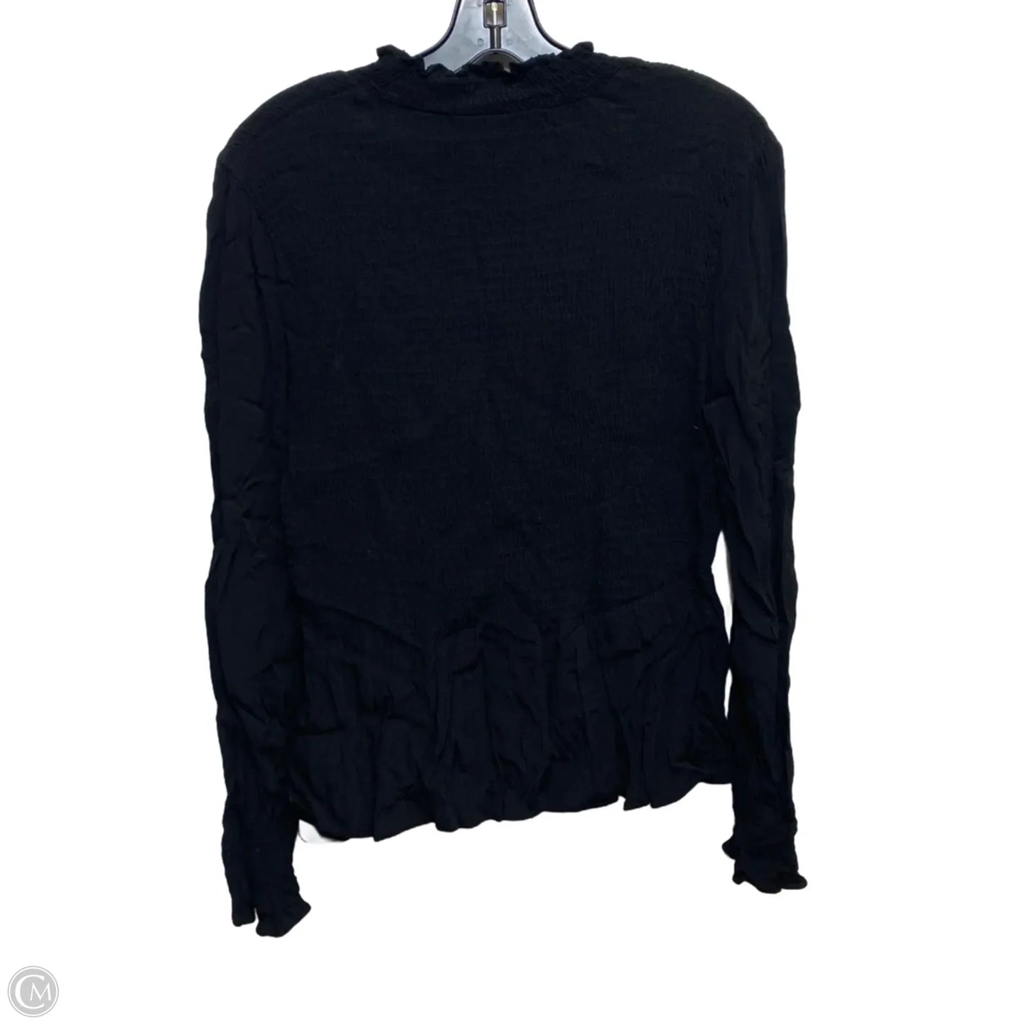 Top Long Sleeve By Karlie In Black, Size: L