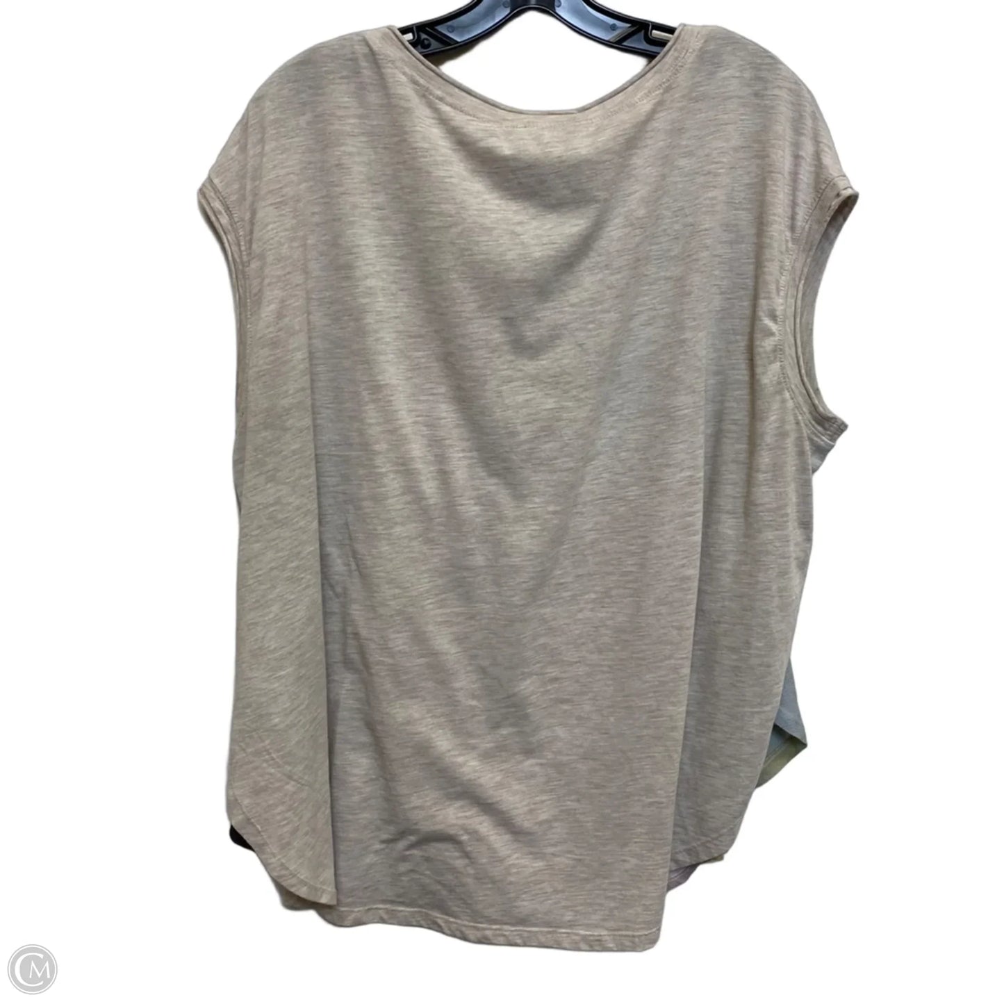 Top Sleeveless By Anthropologie In Beige, Size: 1x