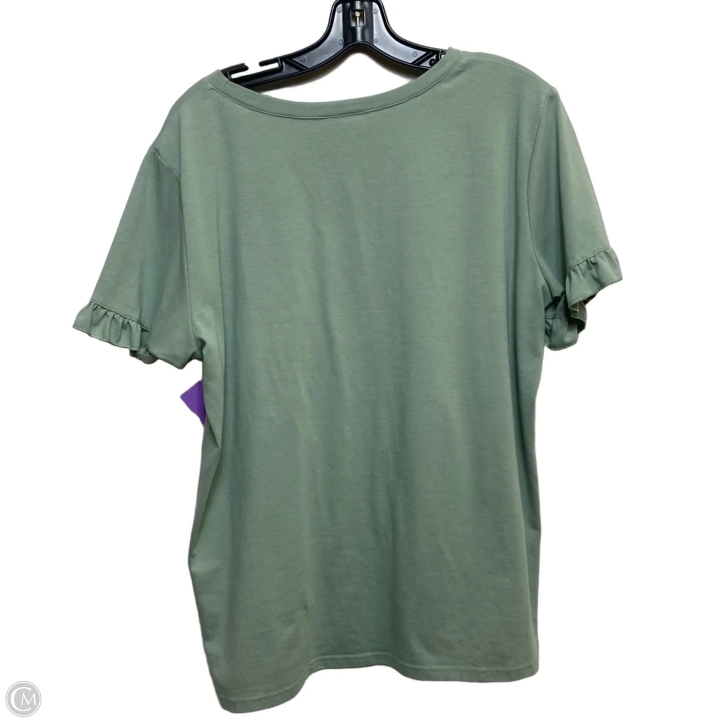 Top Short Sleeve By FASHION In Green, Size: Xl