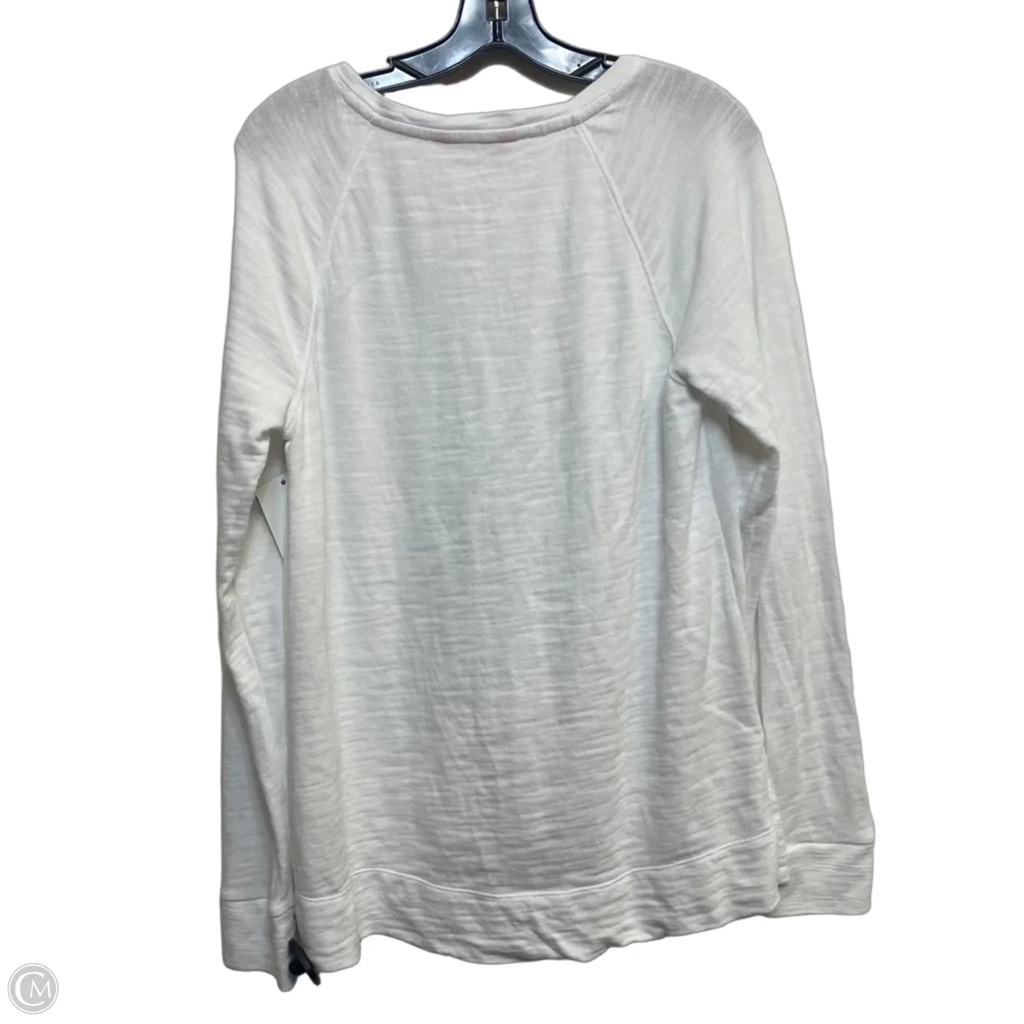Top Long Sleeve Designer By Lilly Pulitzer In White, Size: M