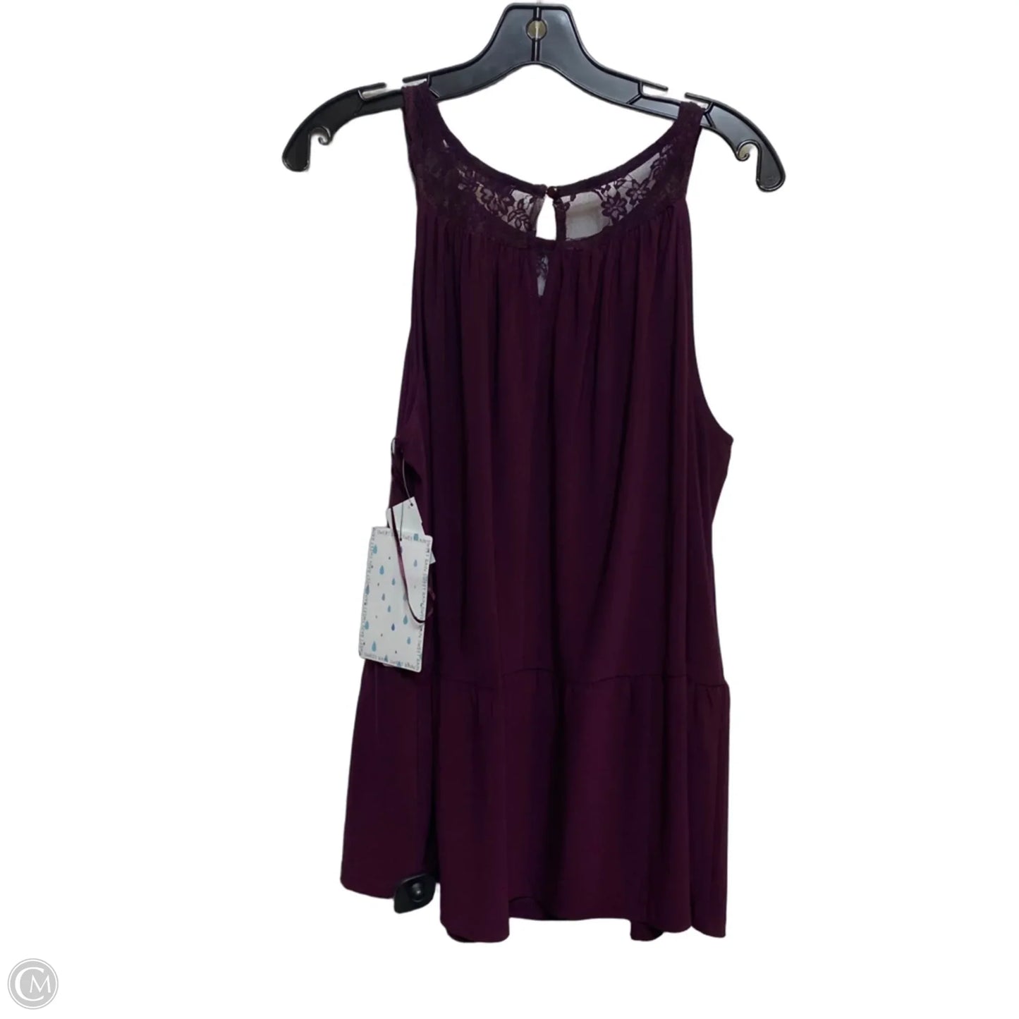 Top Sleeveless By Sweet Rain In Purple, Size: 1x