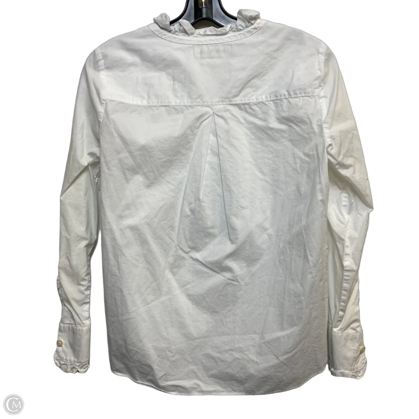 Top Long Sleeve Designer By Kate Spade In White, Size: S