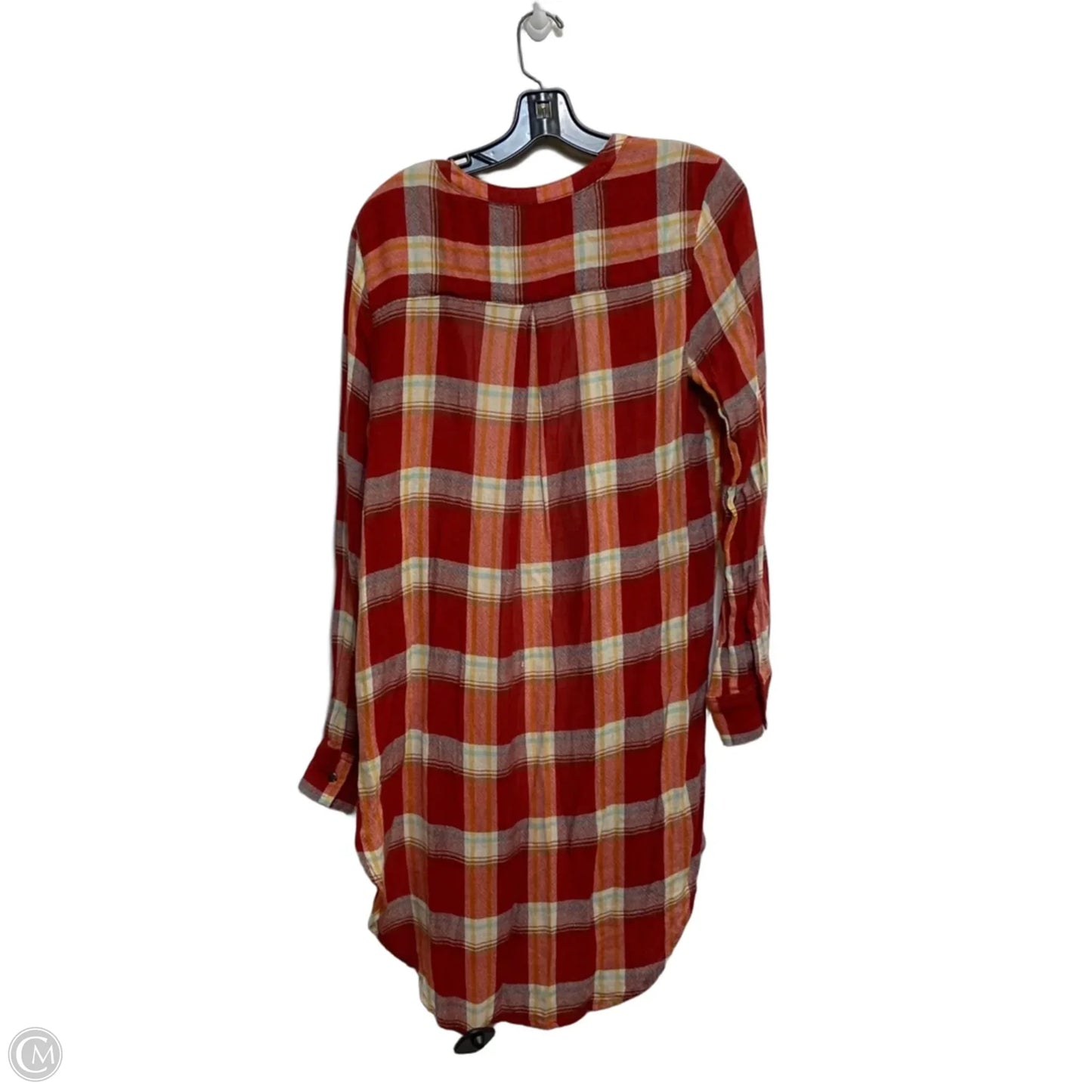 Tunic Long Sleeve By Akemi And Kin In Orange & Red, Size: M