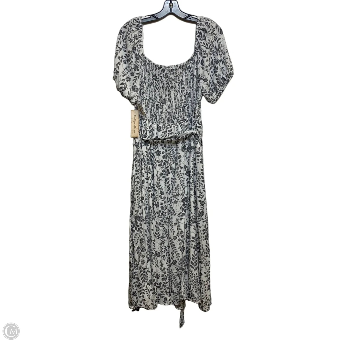Dress Casual Maxi By Indigo Rose In Grey & White, Size: 2x