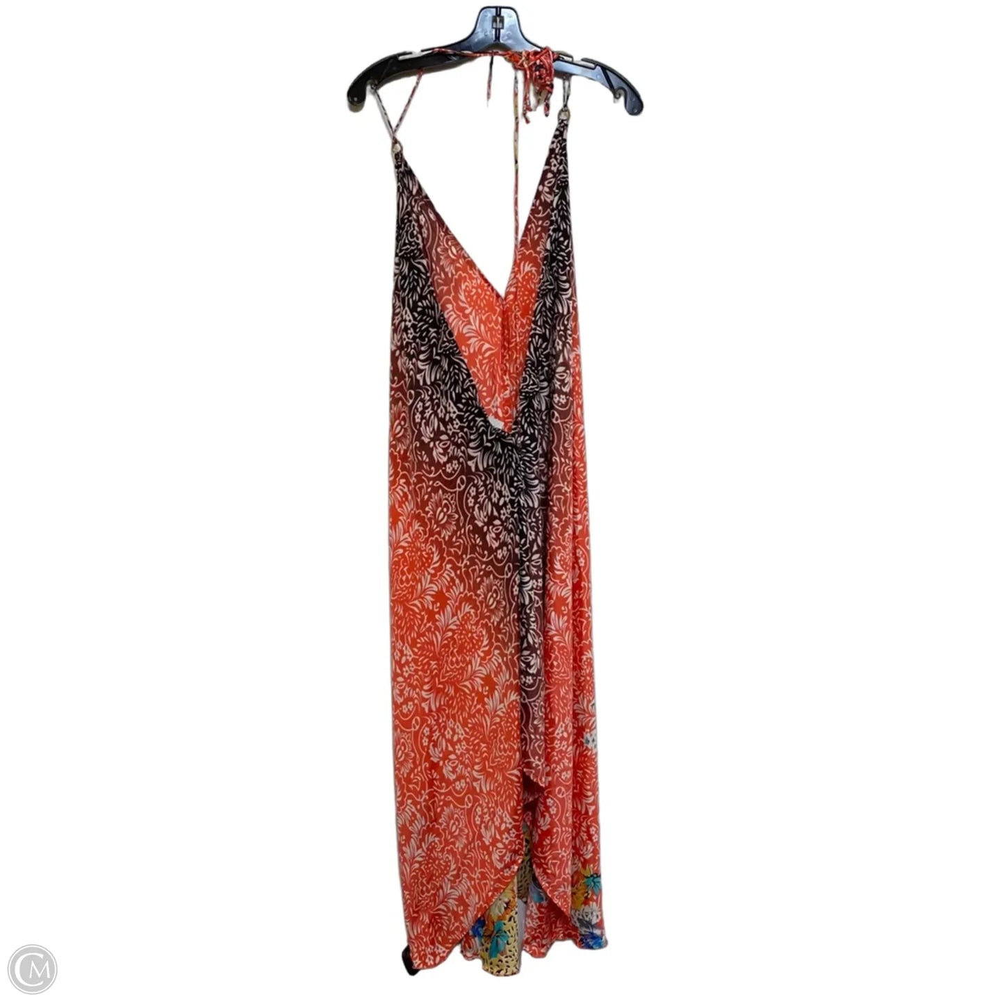 Swimwear Cover-up By Rr Hawaii Resort In Black & Red, Size: Osfm