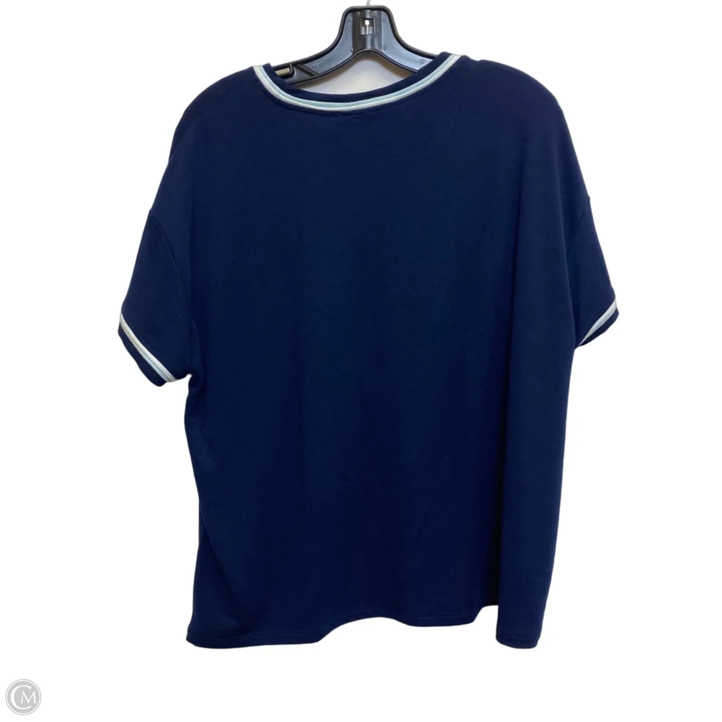 Top Short Sleeve By Crown And Ivy In Navy, Size: Xl