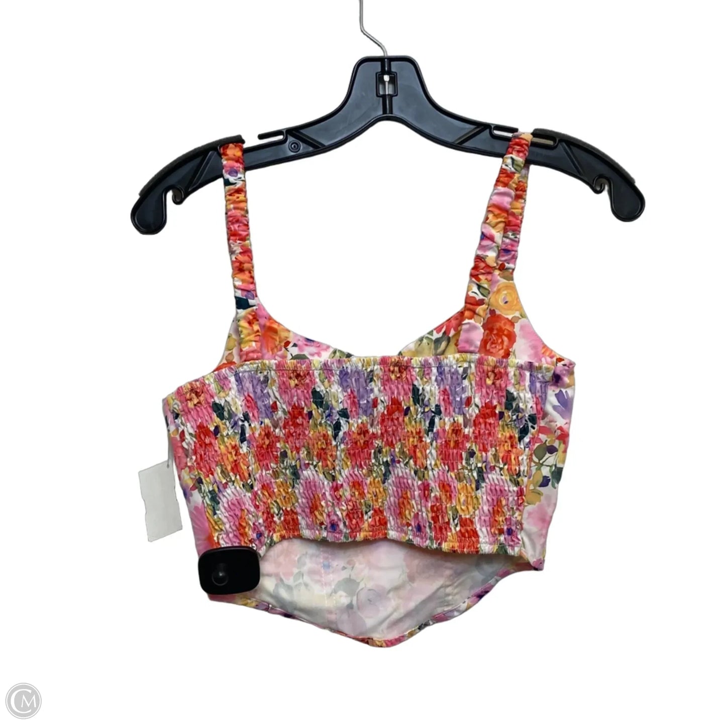Top Sleeveless By Shein In Floral Print, Size: Xs