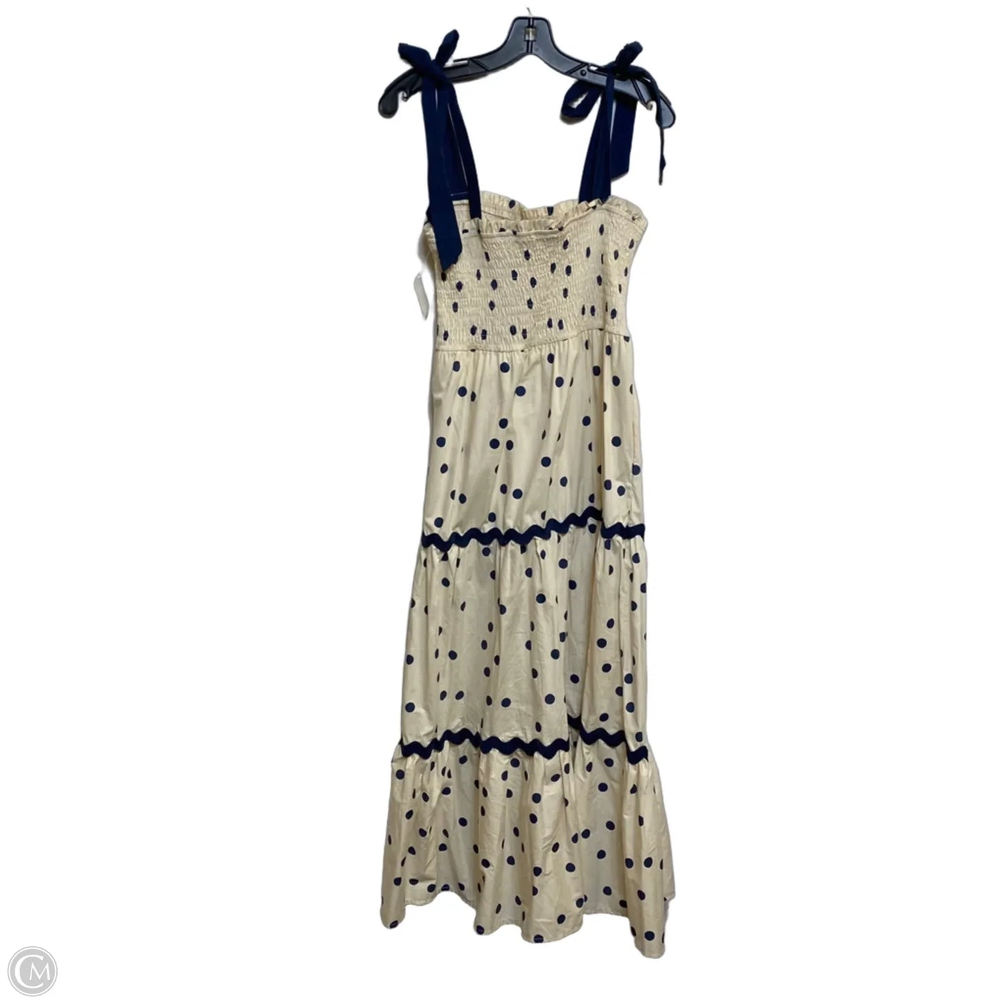 Dress Casual Maxi By She + Sky In Blue & Cream, Size: M