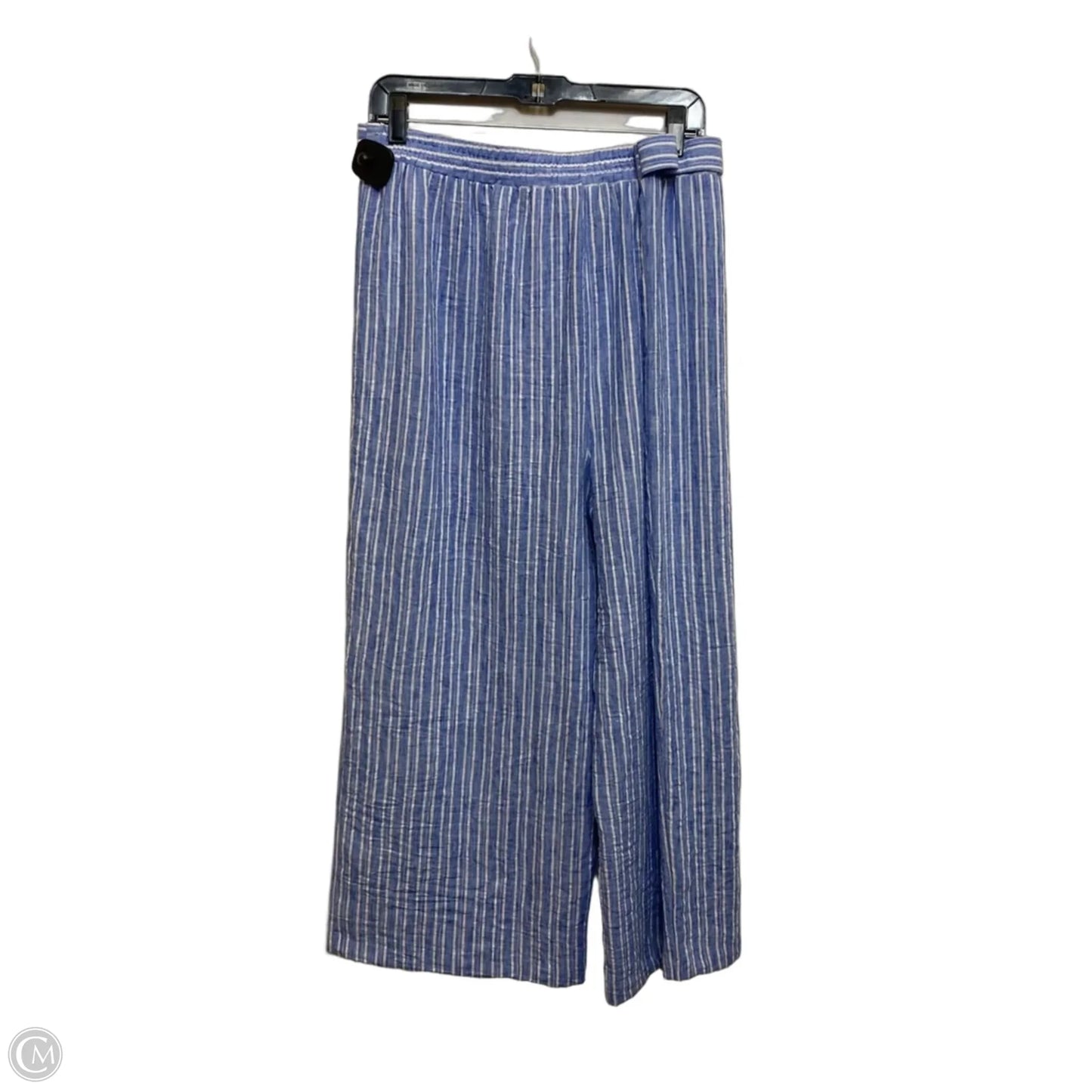 Pants Wide Leg By Nycc In Blue & White, Size: Xl