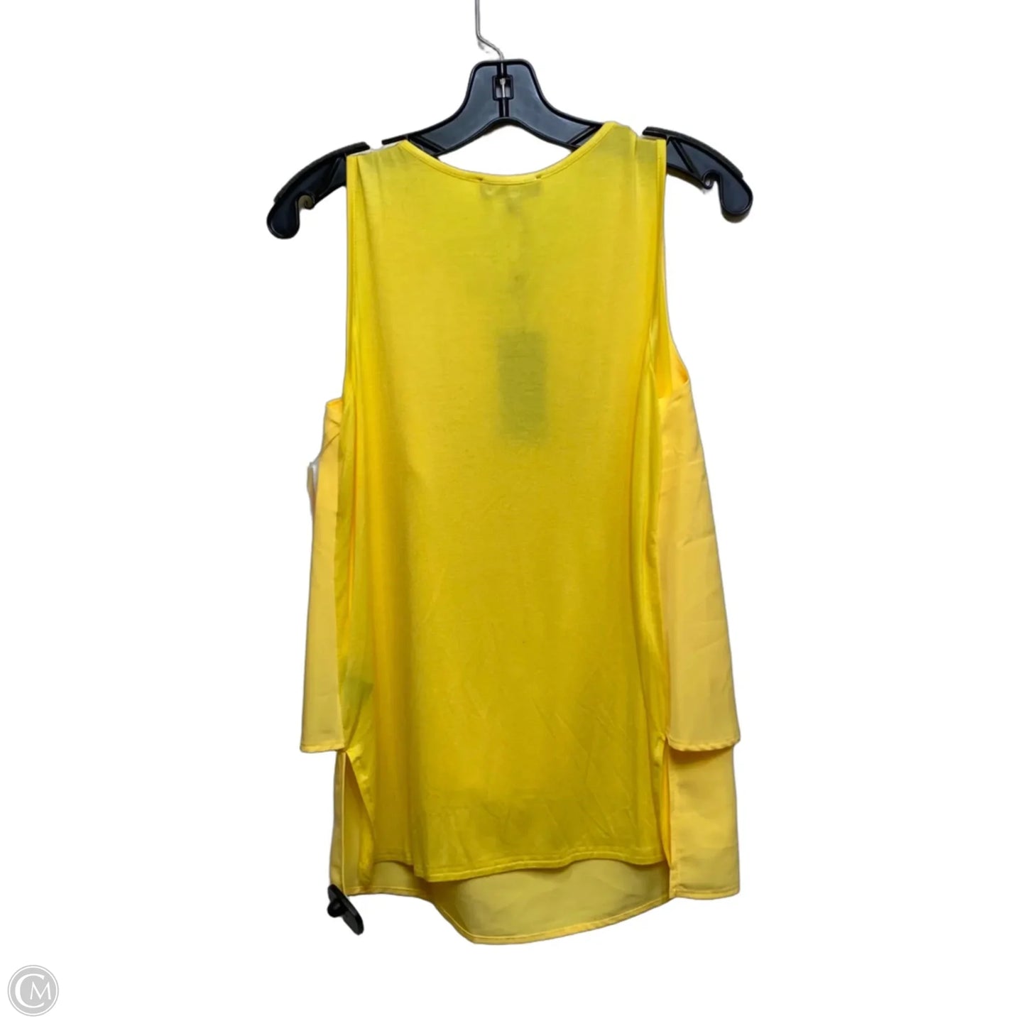 Top Sleeveless By Dg2 In Yellow, Size: S