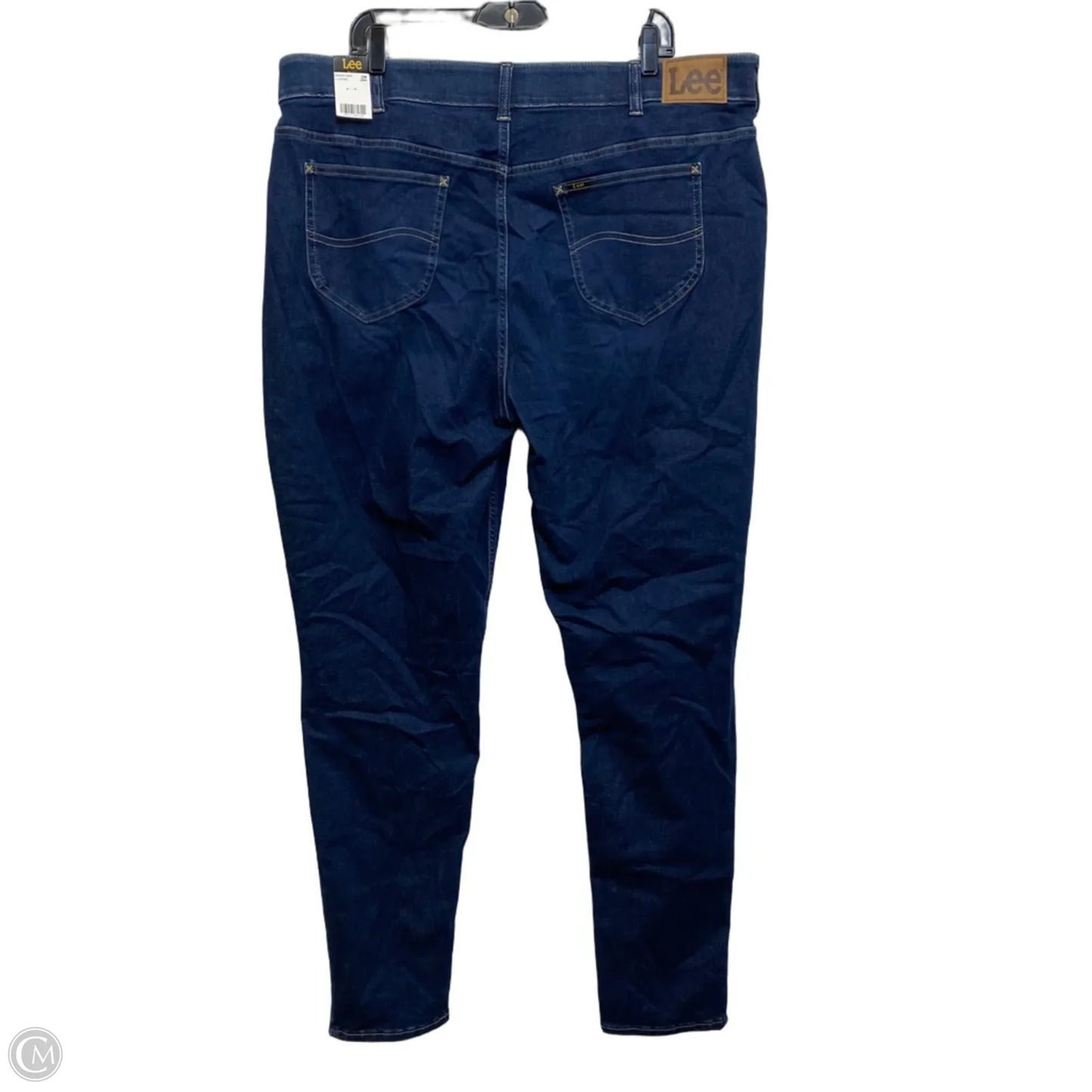 Jeans Skinny By Lee In Blue Denim, Size: 22