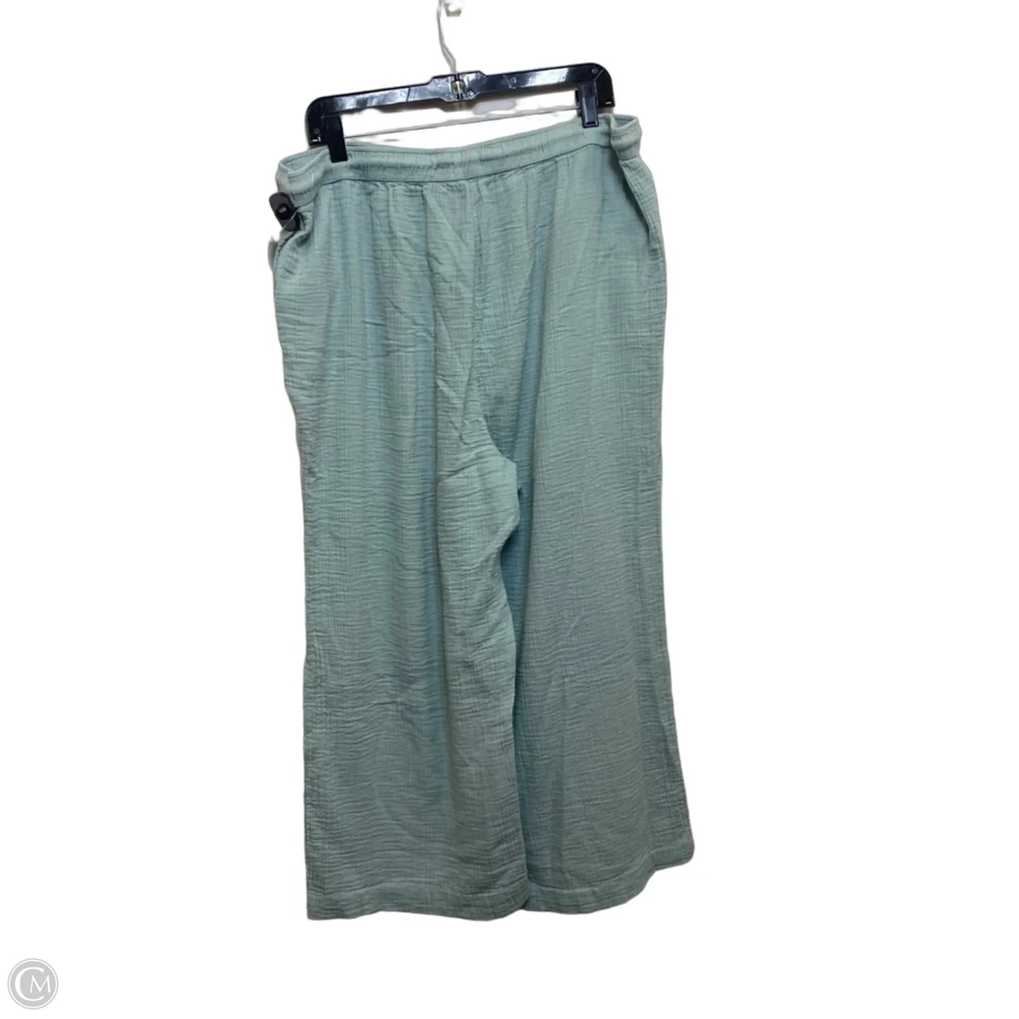 Pants Wide Leg By Wonderly In Green, Size: Xxl