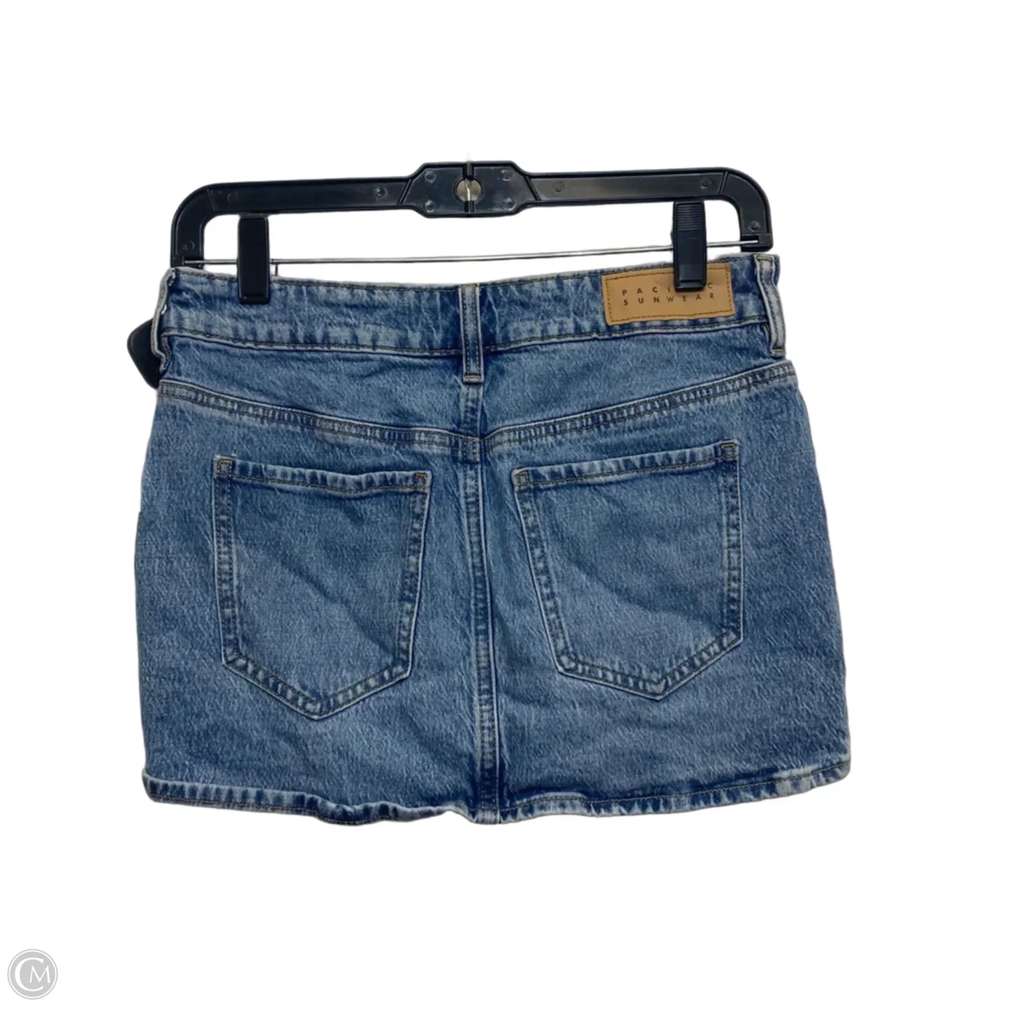 Skirt Mini & Short By Pacsun In Blue Denim, Size: Xs