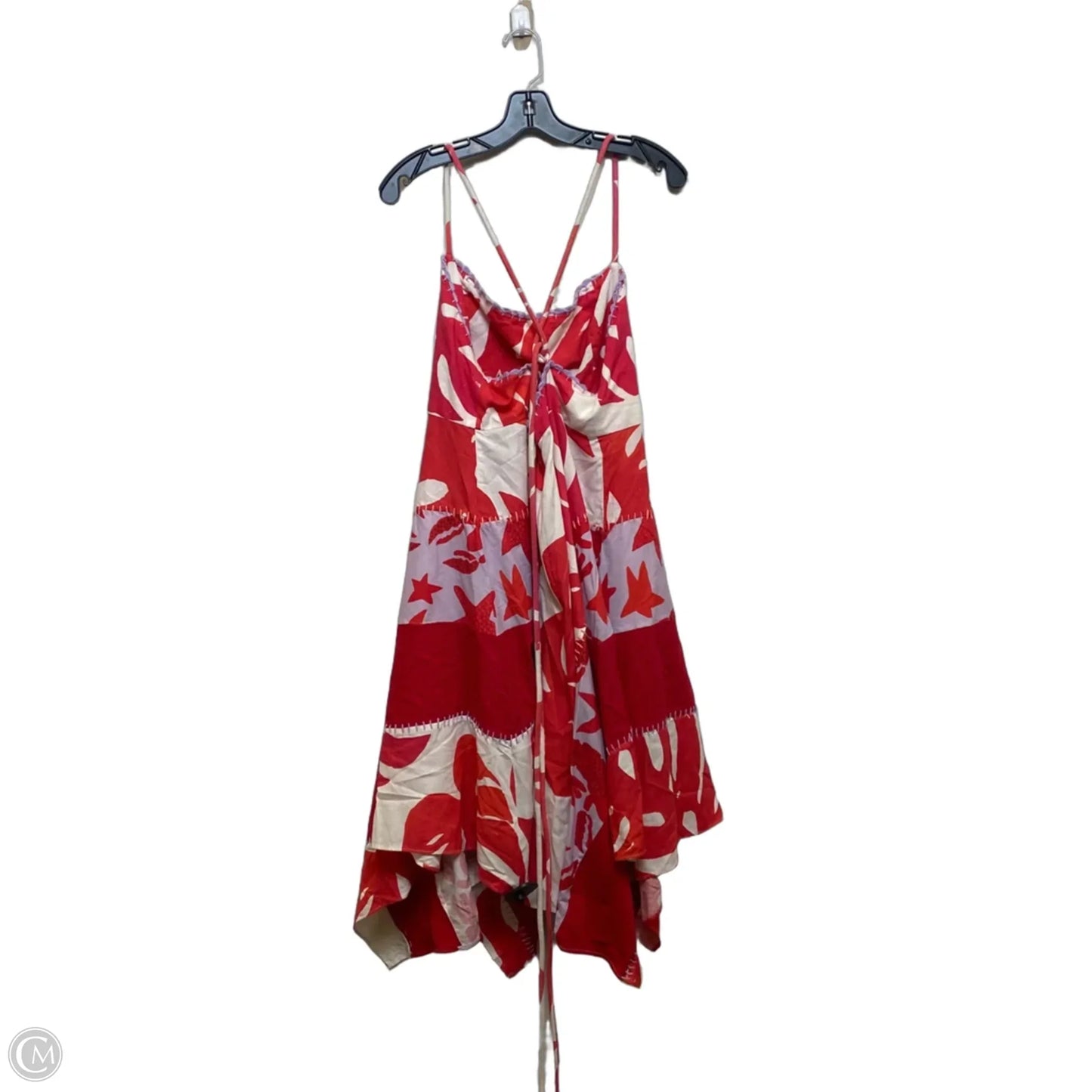 Dress Designer By Farm Rio In Red & White, Size: Xl